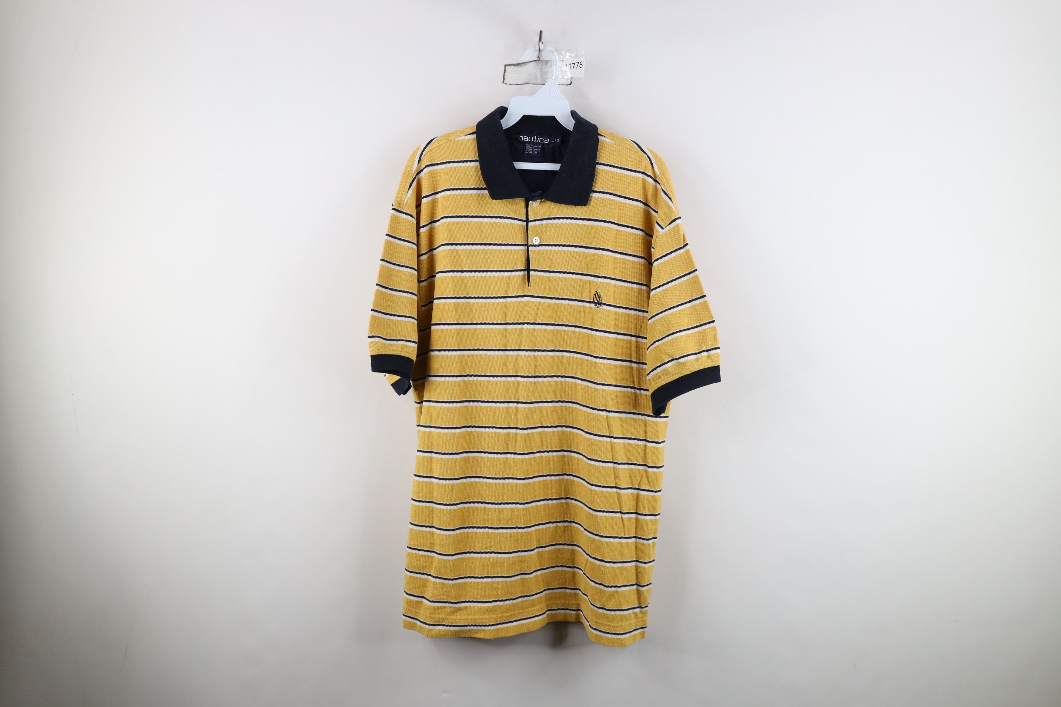 Nautica Vintage 90s Nautica Sailboat Cotton Knit Golf Polo Shirt Size US L / EU 52-54 / 3 - 1 Thumbnail