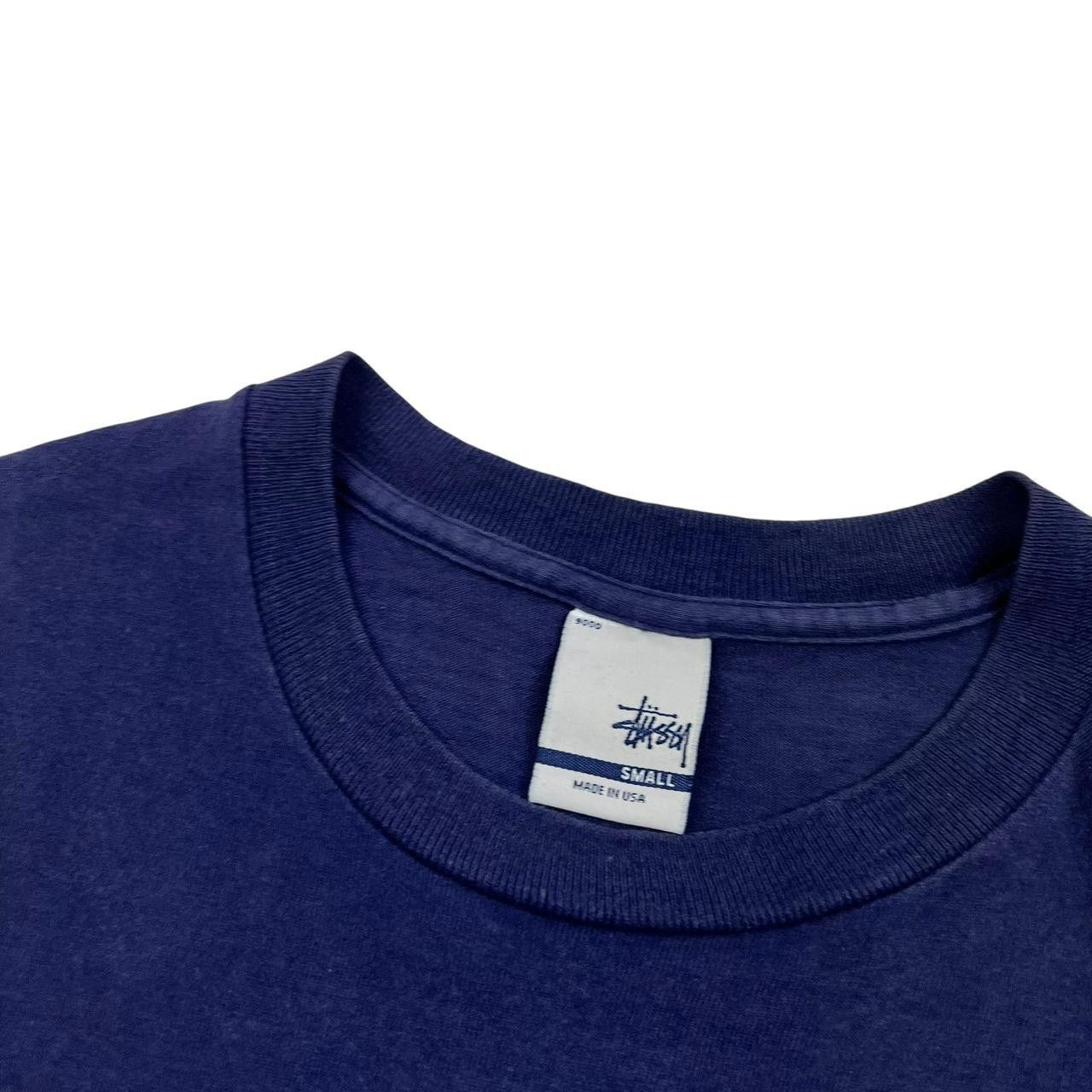 Stussy Vintage 2000s "Mega Stussy" T-shirt Blue - Small Size US S / EU 44-46 / 1 - 6 Thumbnail