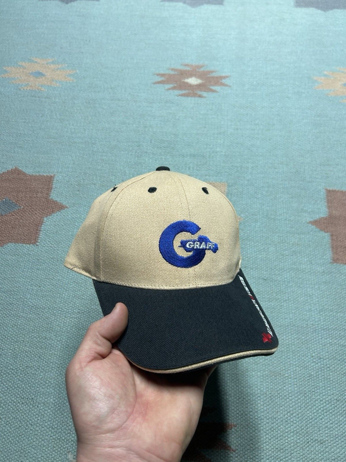 Vintage Vtg strap hat Chevy Graff car dealership bay city Michigan Size ONE SIZE - 1 Thumbnail
