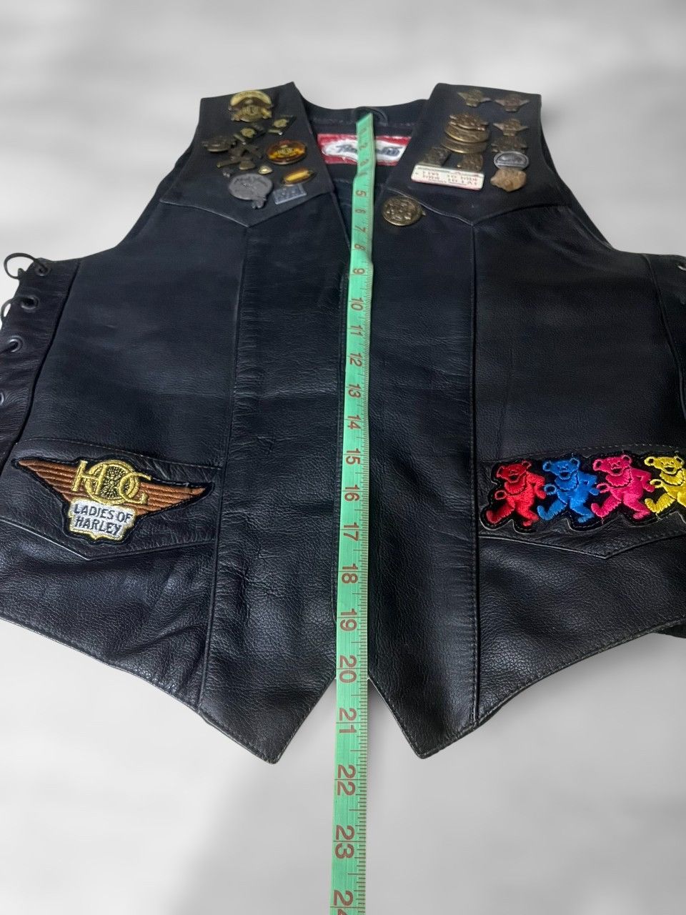 Harley Davidson Vintage 90s Harley-Davidson Leather Motorcycle Vest Size XS / US 0-2 / IT 36-38 - 9 Thumbnail