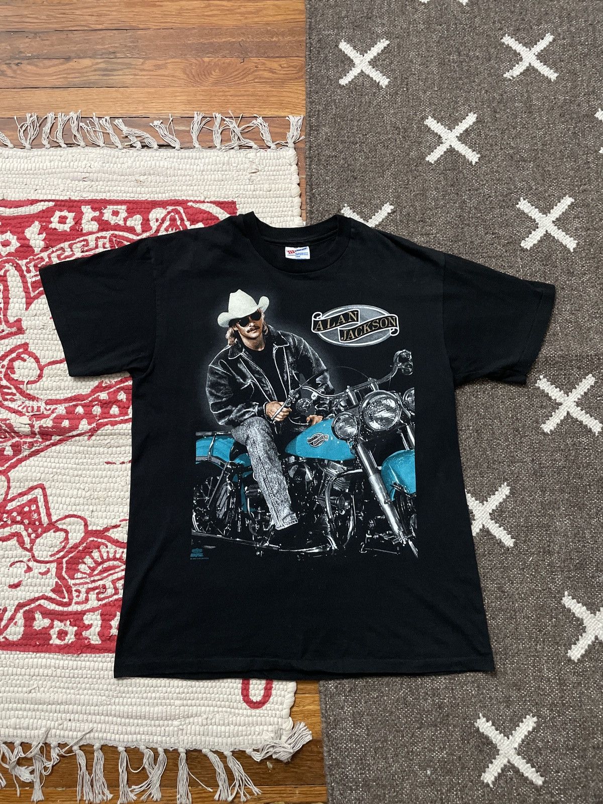 Band Tees × Vintage 1992 ALAN JACKSON Size US L / EU 52-54 / 3 - 1 Thumbnail