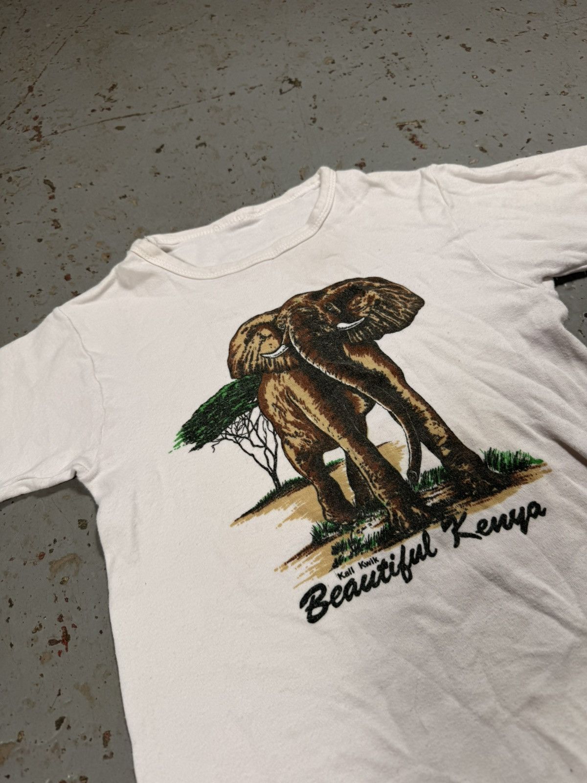 Vintage Vintage Kenya Elephant Baby Tee Size US S / EU 44-46 / 1 - 3 Thumbnail