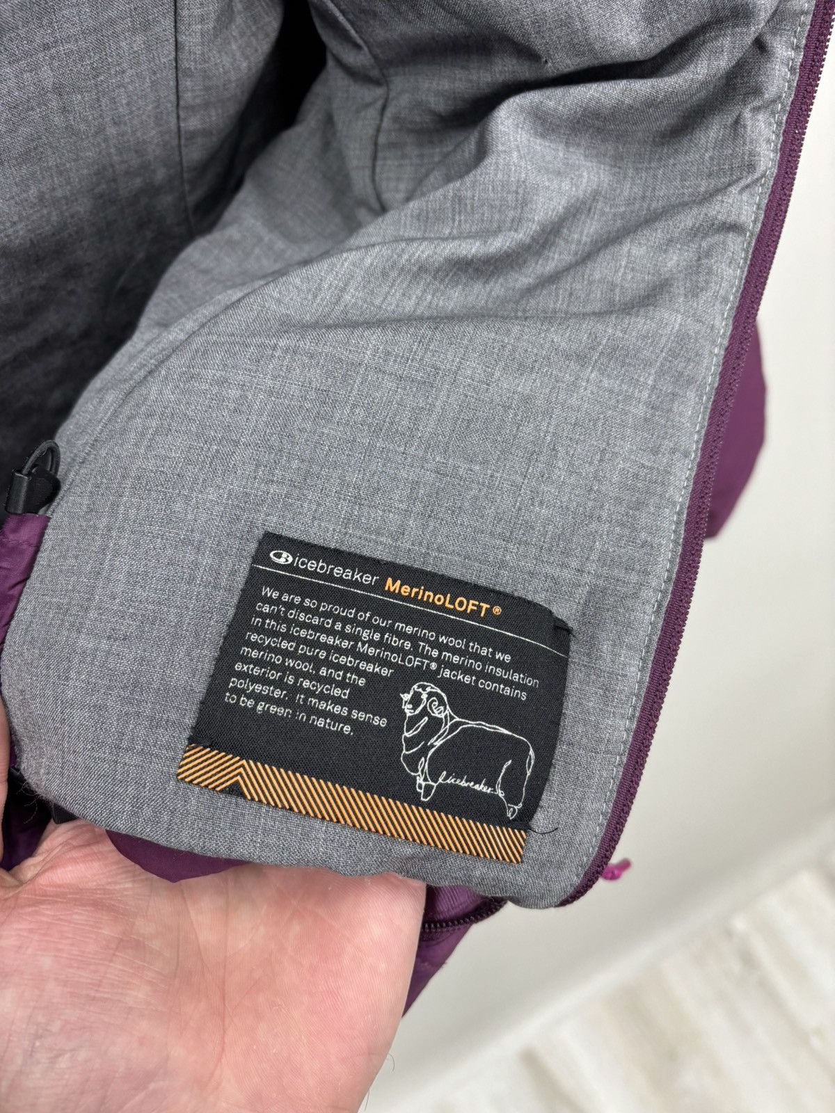 Icebreaker Womens jacket Icebreaker Size XS Color Plum Purple Size XS / US 0-2 / IT 36-38 - 9 Thumbnail