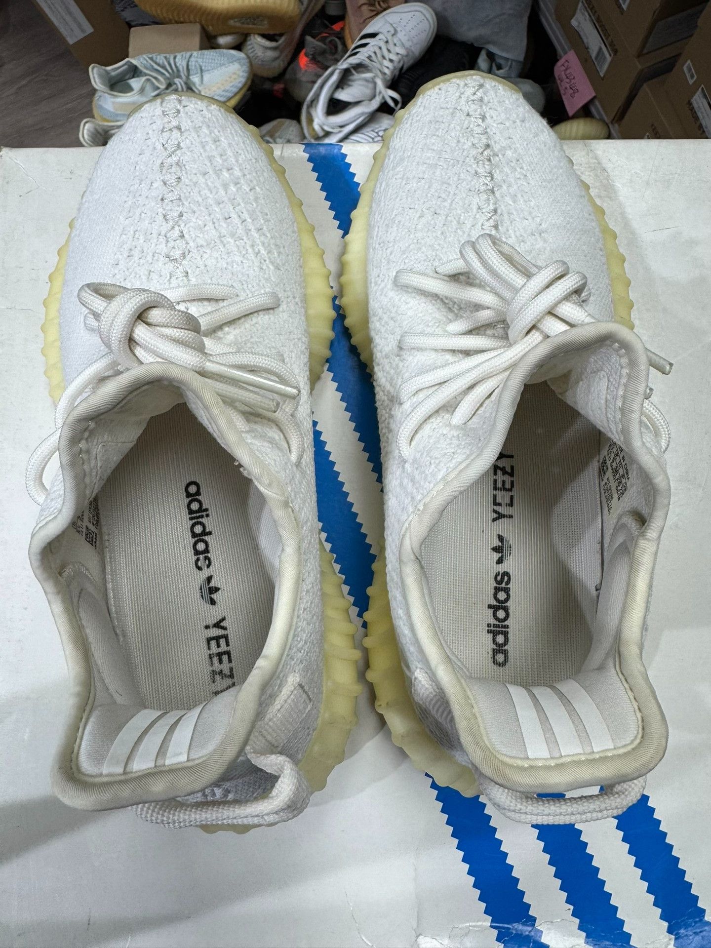 Adidas Adidas YEEZY350 White Lowtop Sneakers 38 Men Size US 6 / EU 39 - 1 Thumbnail
