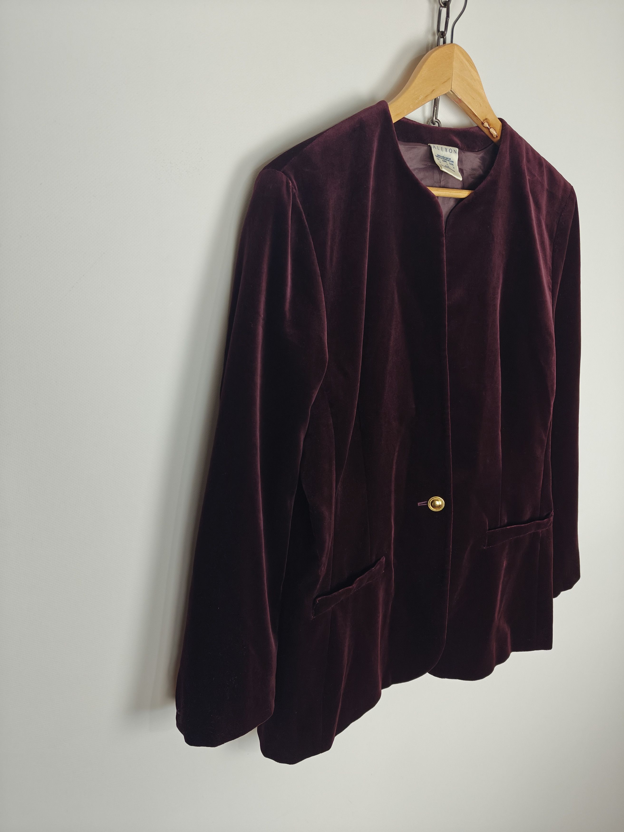 Other Alexon Blazer Jacket Great Britain Burgundy size US14 EU42 Size XL / US 12-14 / IT 48-50 - 5 Thumbnail