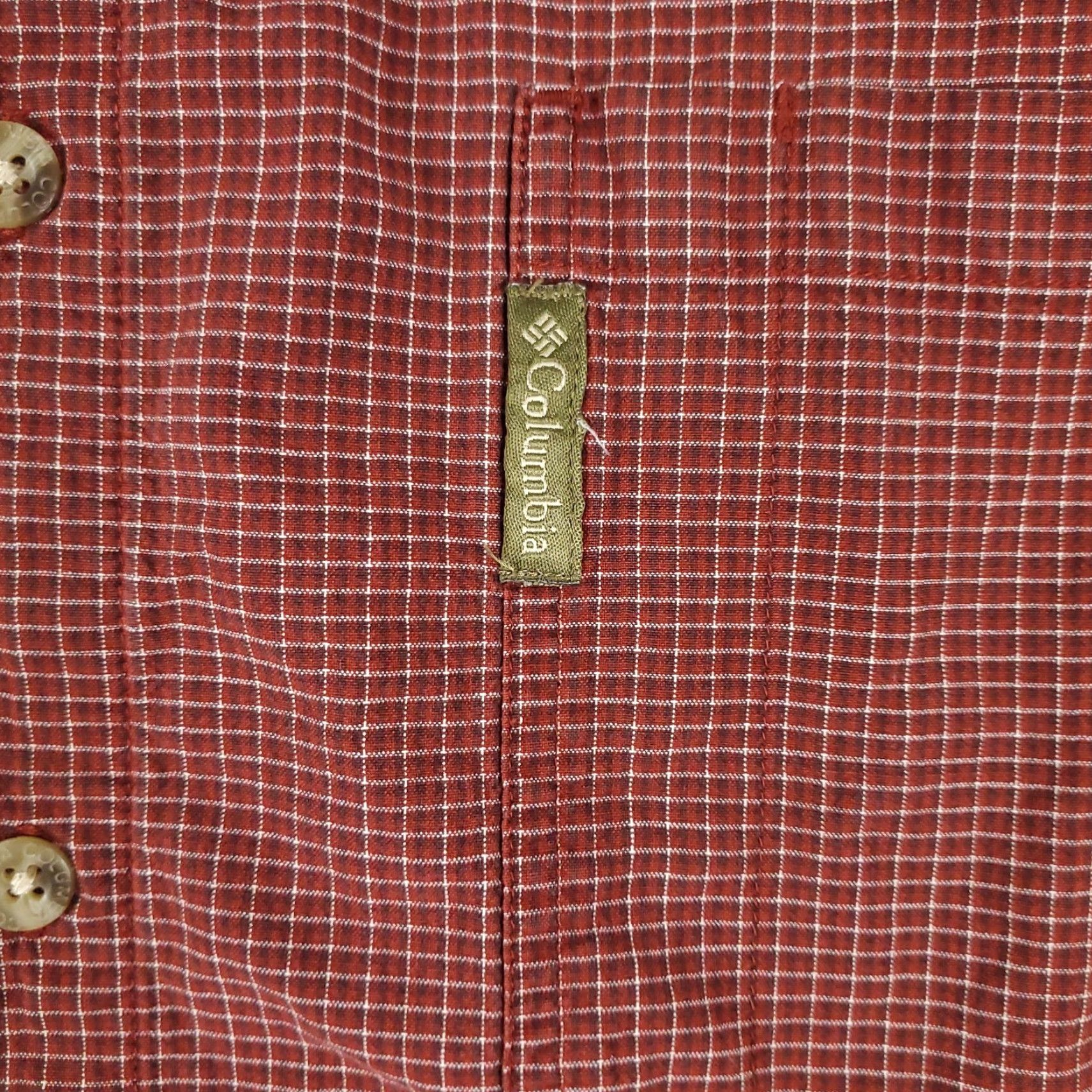 Vintage Columbia Shirt Mens Size Large Red Check Casual Button Up Long Sleeve Size US L / EU 52-54 / 3 - 2 Thumbnail