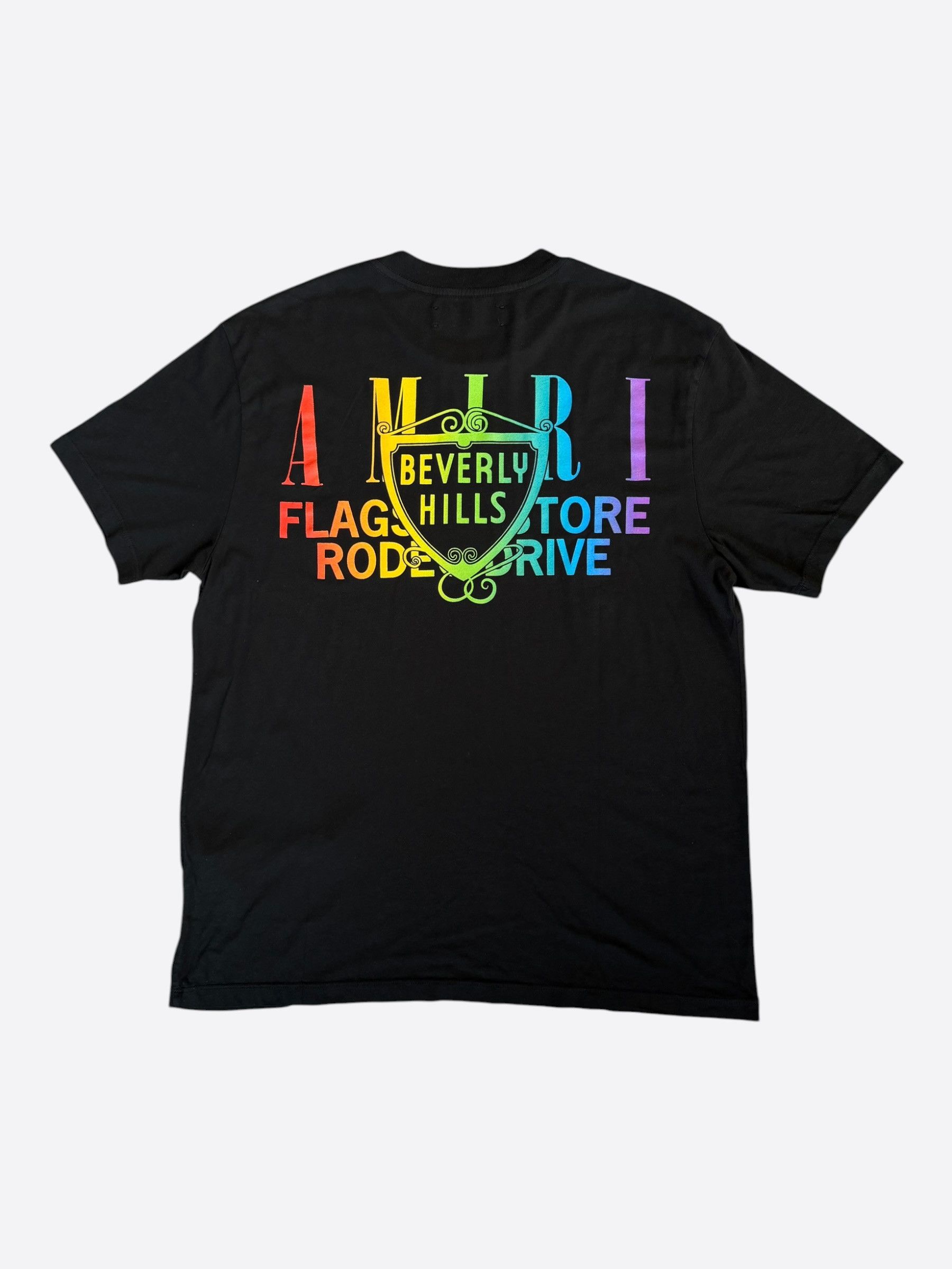 Amiri Amiri Black Rainbow Beverly Hills T-Shirt Size US XXL / EU 58 / 5 - 1 Thumbnail