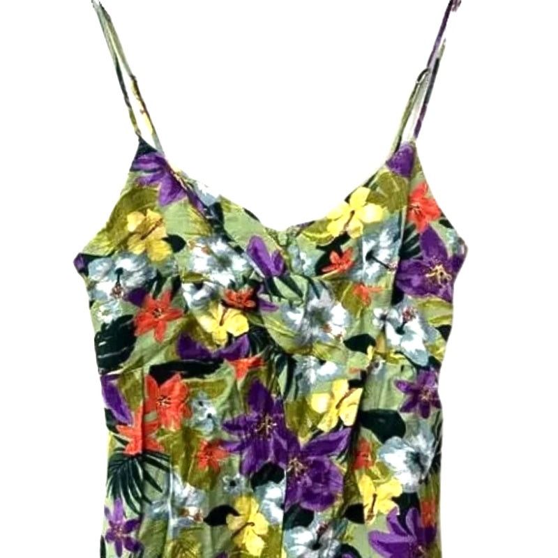 Other Lush Romper Tropical Floral Twist Front Sleeveless Multi S Size 27" / US 4 / IT 40 - 3 Thumbnail