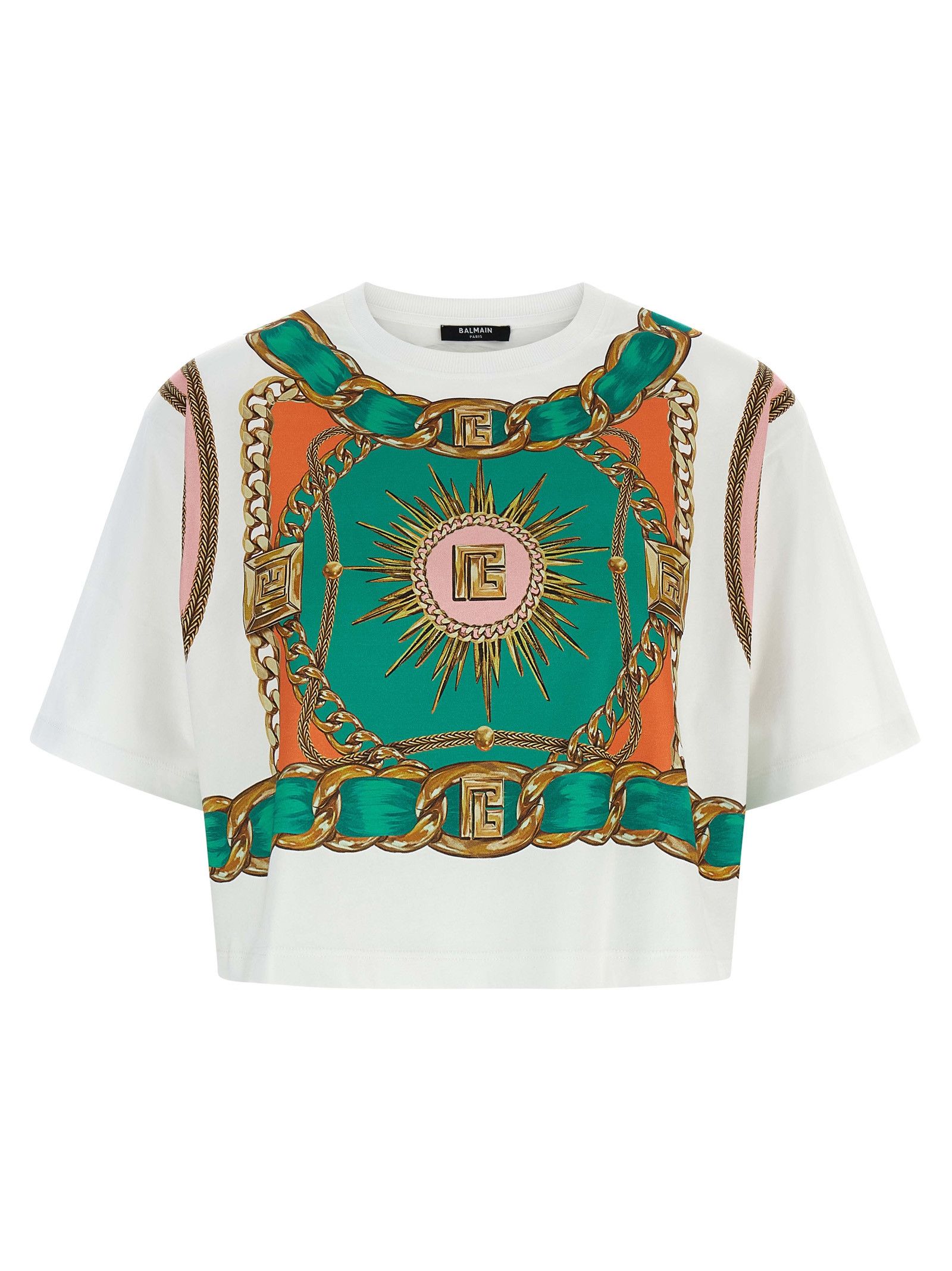 Balmain 'Balmain Foulard' print T-shirt Size XS / US 0-2 / IT 36-38 - 1 Thumbnail