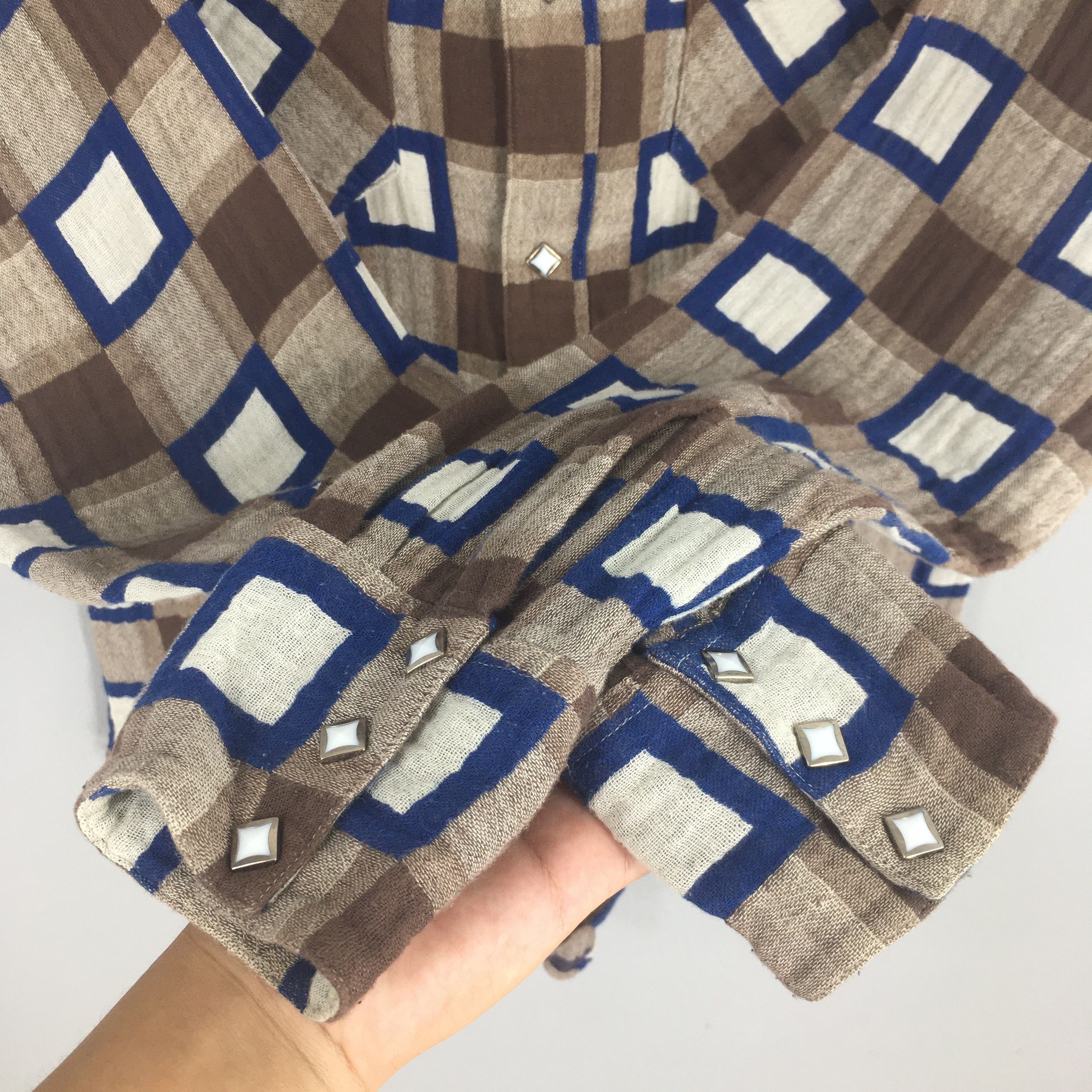 Sugar Cane Vintage Sugar Cane Japan Plaid Checkered Shirt Large Size US L / EU 52-54 / 3 - 4 Thumbnail
