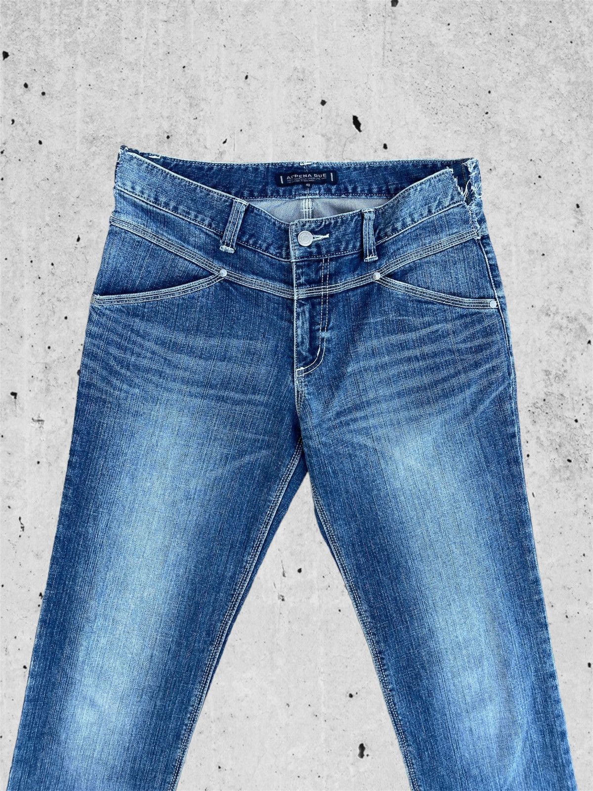 Japanese Brand 🔥 Appena Due Distressed Denim Streetwear W32🔥 Size US 32 / EU 48 - 3 Thumbnail