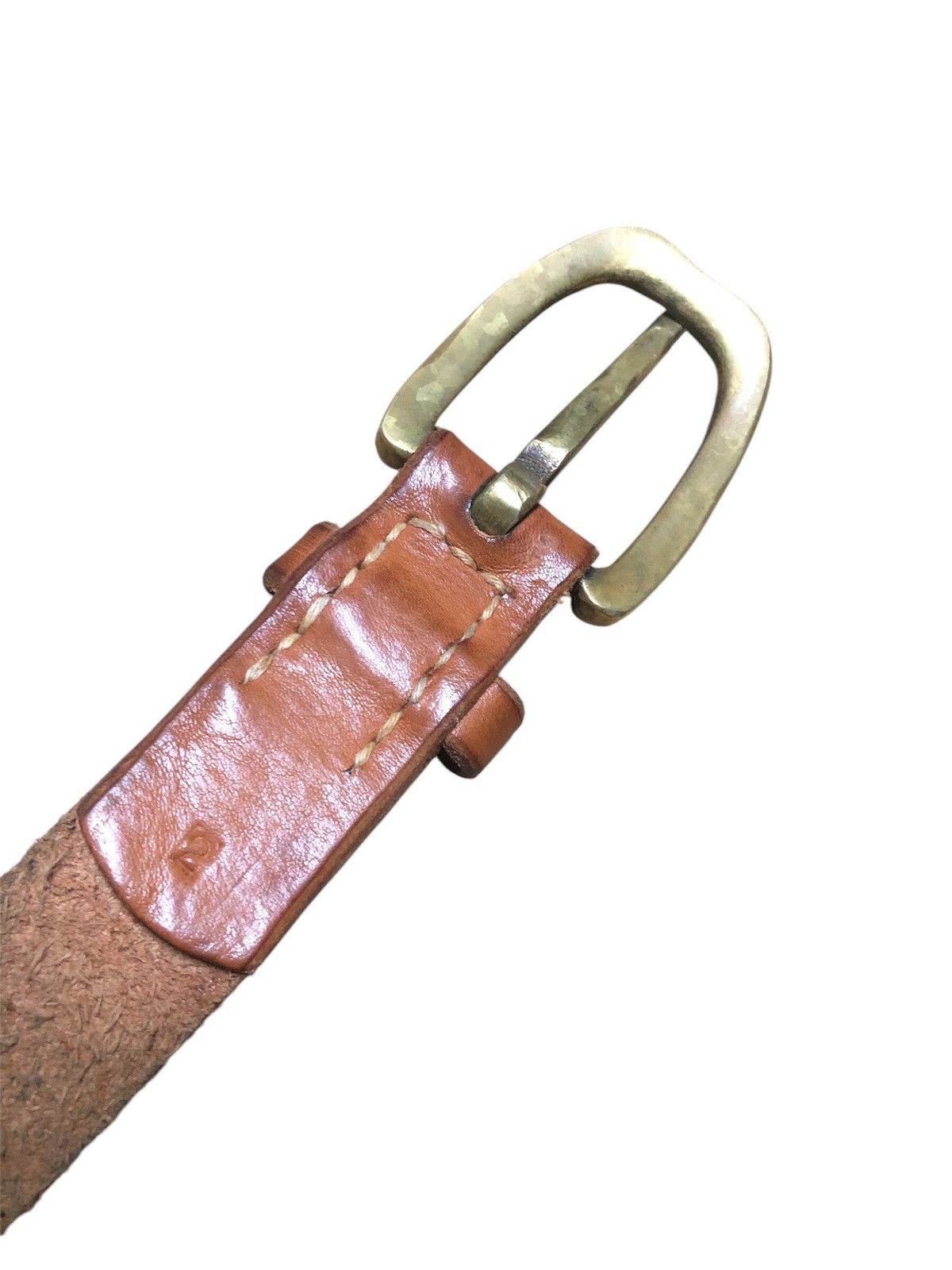 Kapital × Kapital Kountry Kapital Leather Belt Solid Brass Buckle Belt Size ONE SIZE - 15 Thumbnail