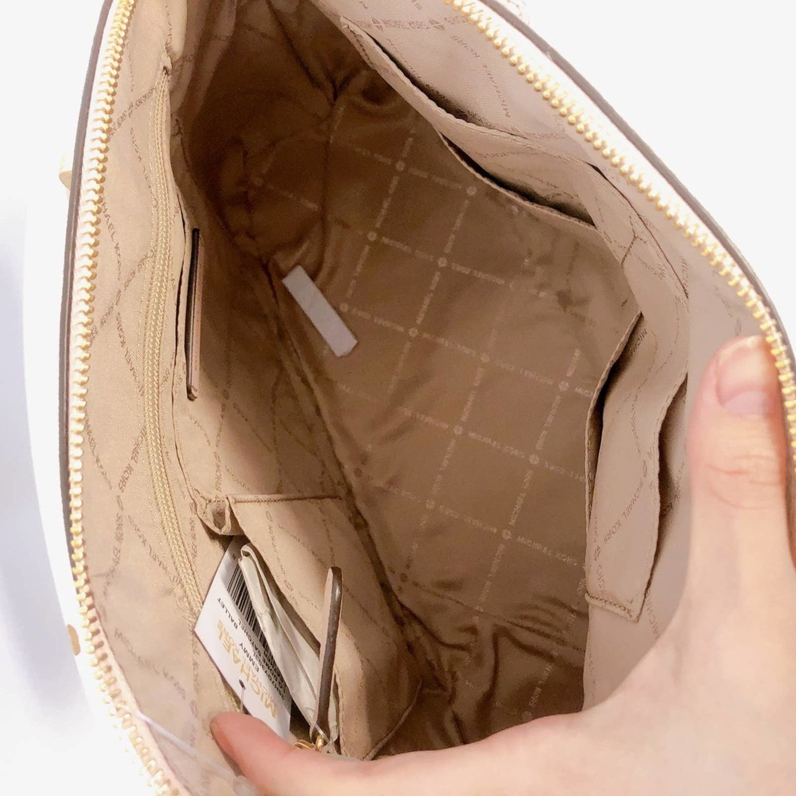 Michael Kors MICHAEL KORS 35H7GY3S3L Emmy LG Saffiano Leather Dome BALLET Size ONE SIZE - 6 Thumbnail