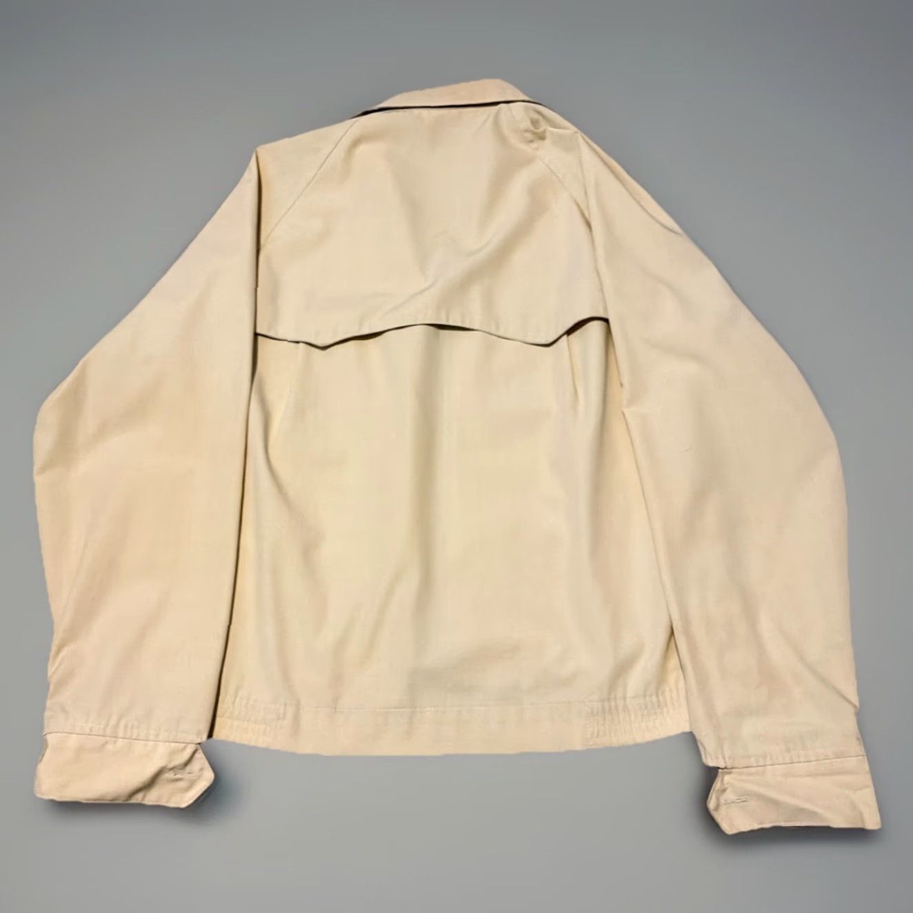 Vintage VINTAGE 70s Cream Ivory Lightweight Full Zip Jacket S Christmas? No. Size S / US 4 / IT 40 - 2 Thumbnail