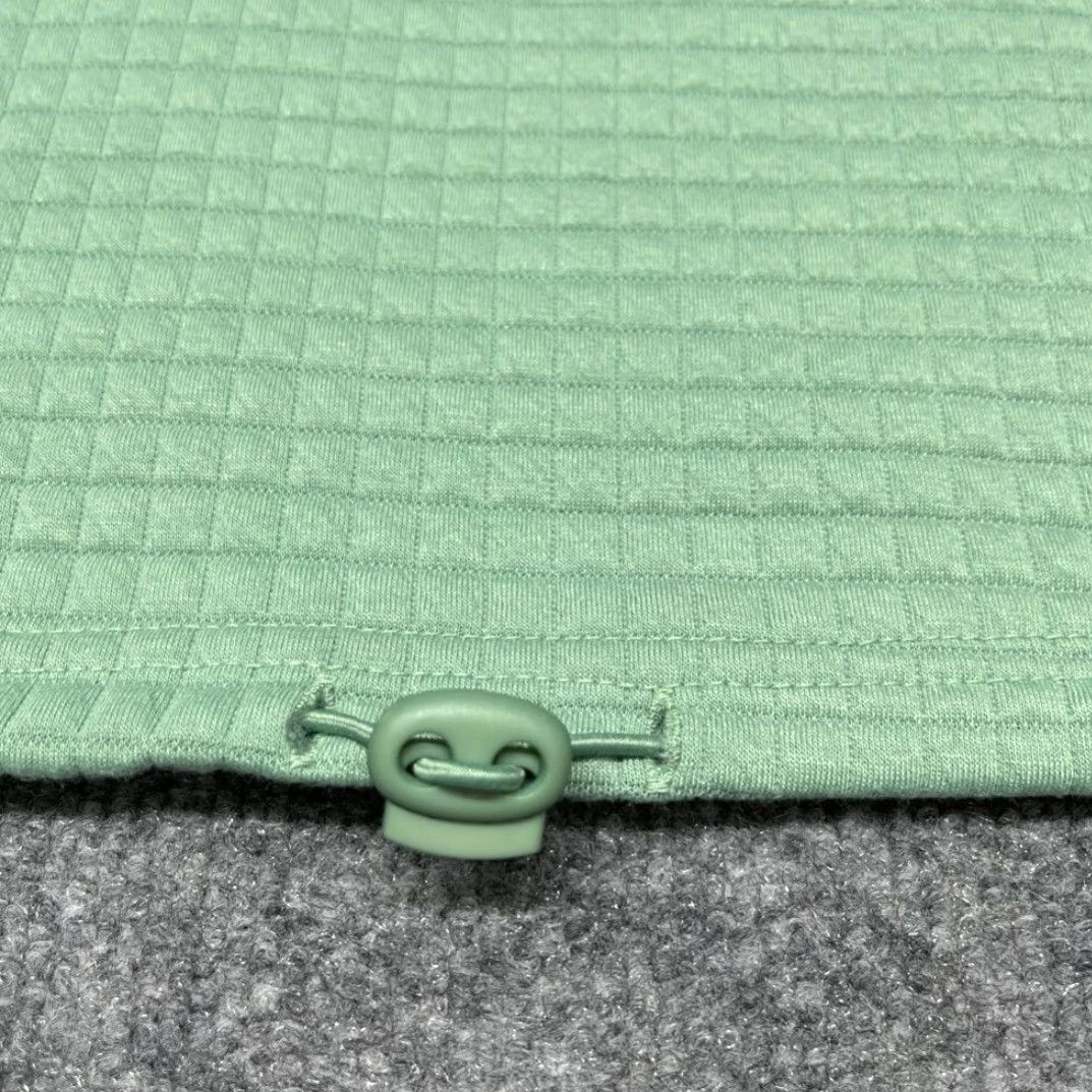 Vintage Rue21 Cropped Sweatshirt Womens M Green Long Sleeve Quilted Bungee Toggle New Size M / US 6-8 / IT 42-44 - 4 Thumbnail