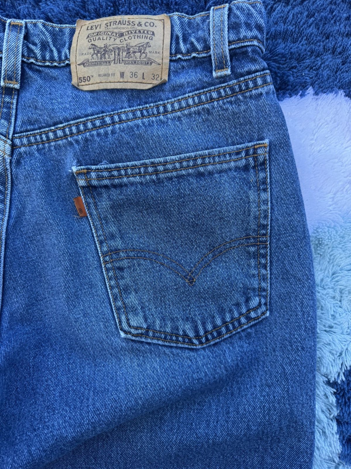Levi's Vintage Levi’s 550 Orange Tab Jeans Size US 36 / EU 52 - 7 Thumbnail
