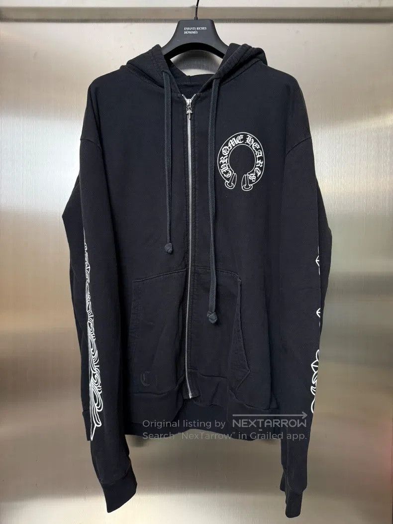 Chrome Hearts CHROME HEARTS Size L Flower arm horseshoe zipper hoodie Size US L / EU 52-54 / 3 - 3 Thumbnail