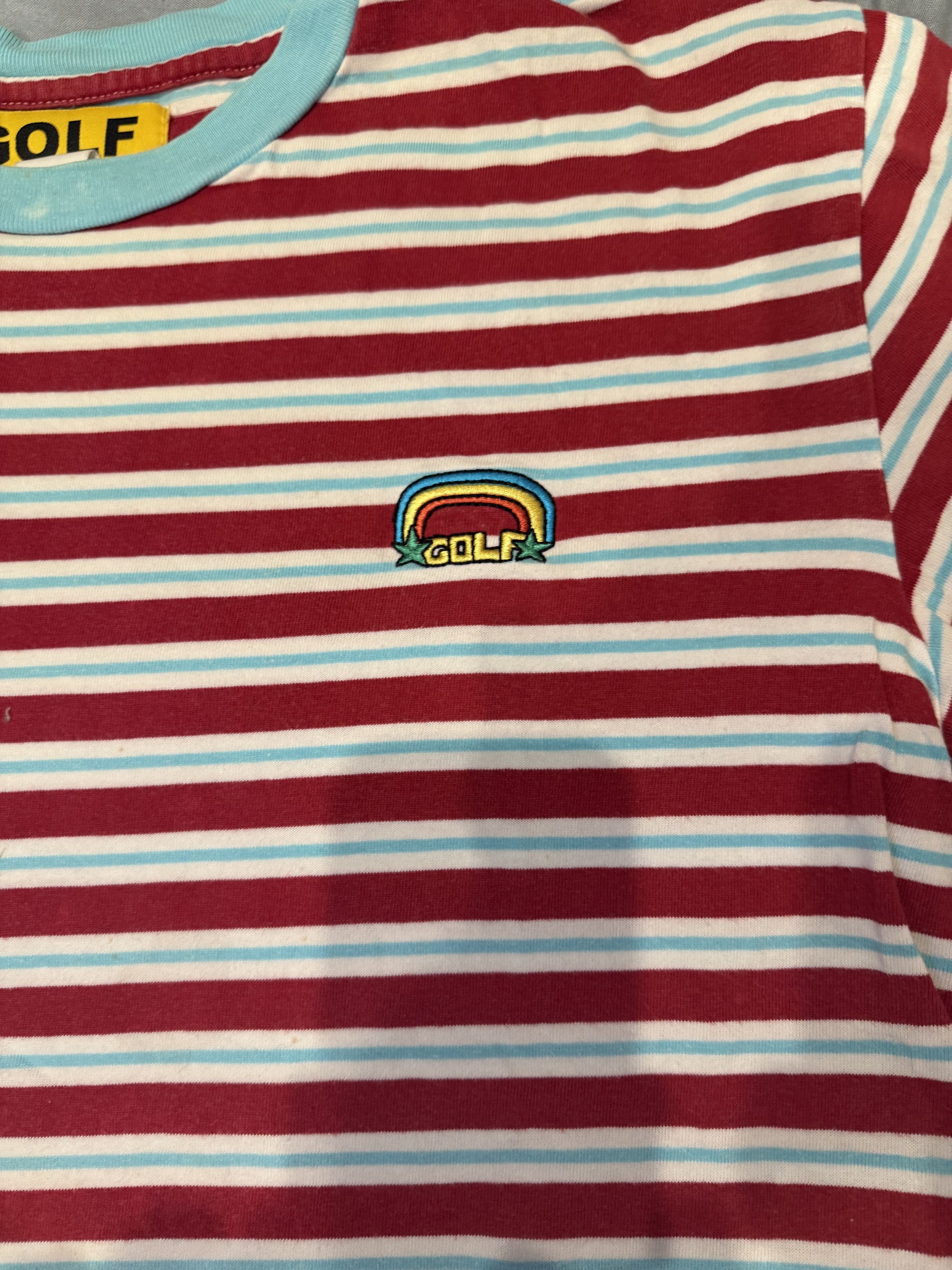 Golf Wang 2015 Rainbow striped T-shirt Size US M / EU 48-50 / 2 - 3 Thumbnail