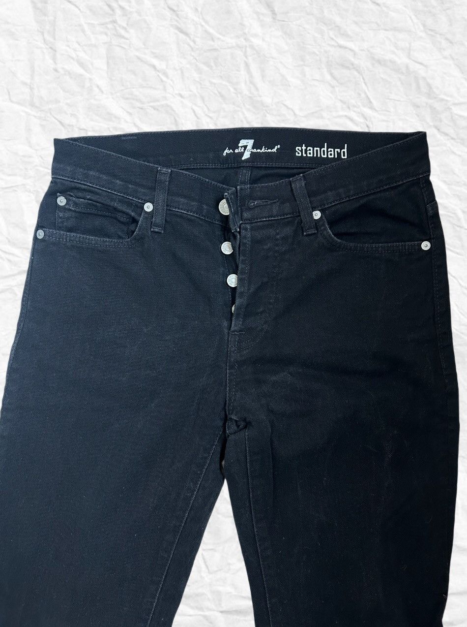 Seven 7 7 for All Mankind Standard Fit Black Jeans Size US 30 / EU 46 - 2 Thumbnail