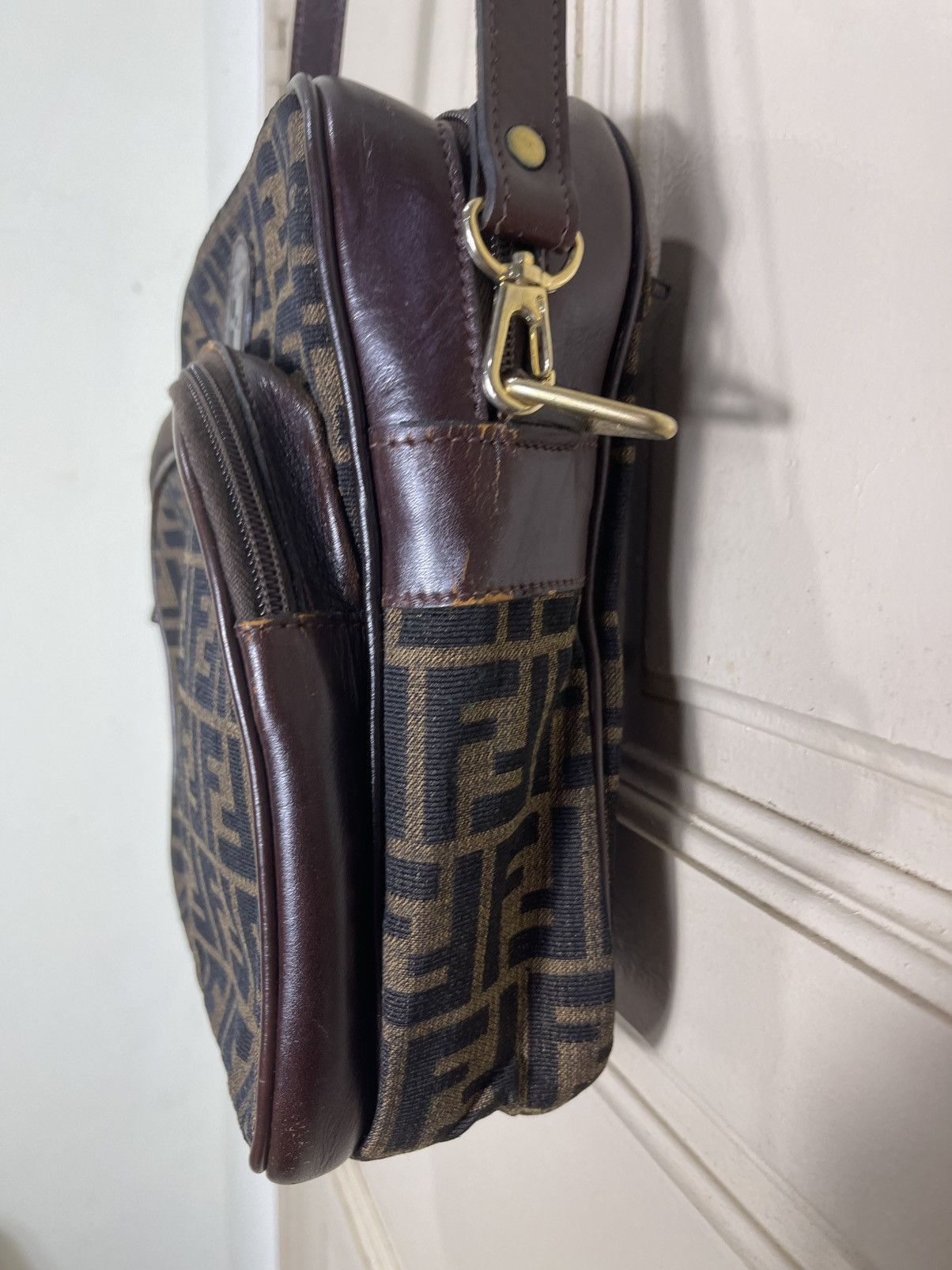 Fendi Vintage Fendi Zucca Monogram Shoulder Bag Size ONE SIZE - 3 Thumbnail