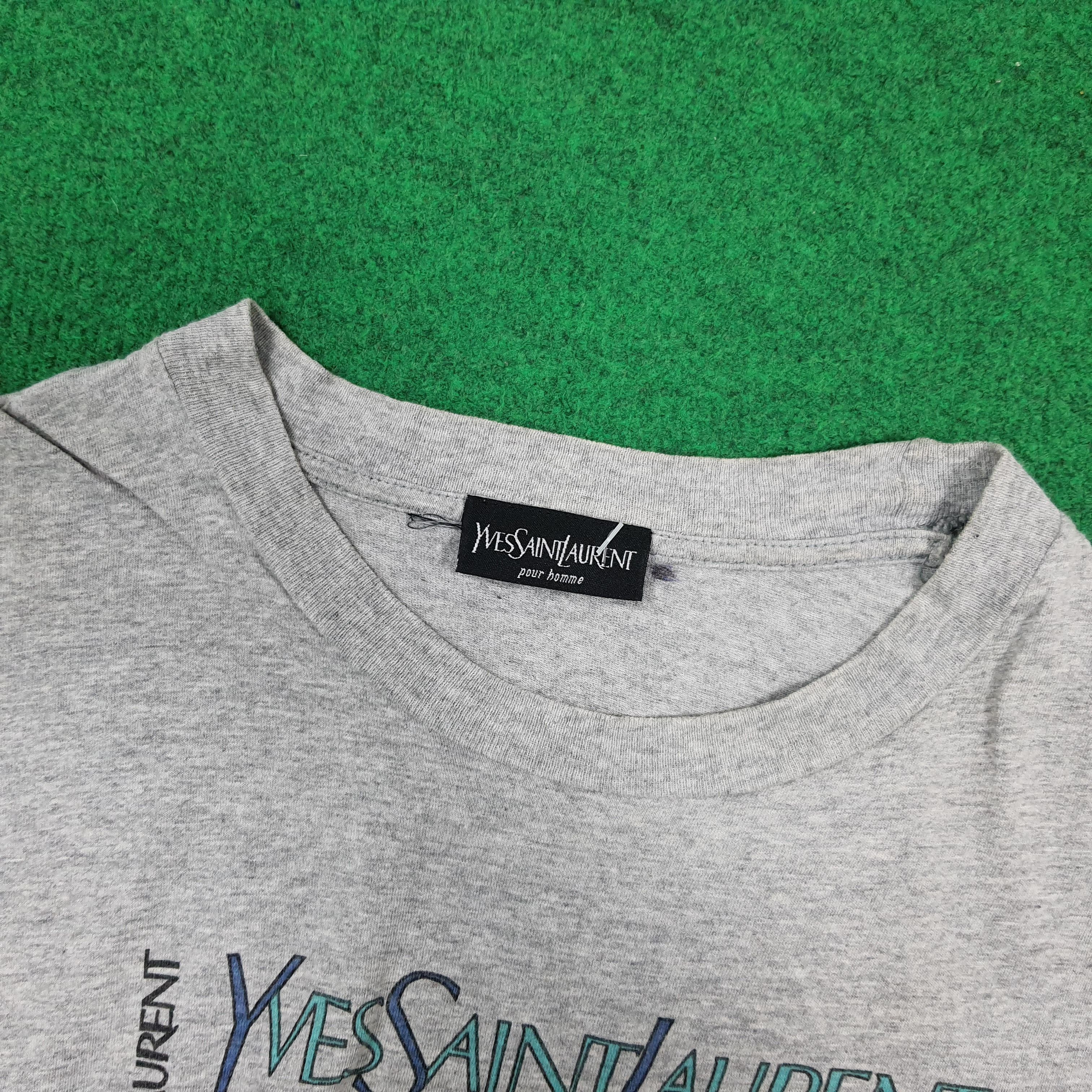Yves Saint Laurent Vintage Yves Saint Laurent YSL Big Logo Tshirt C294N22 Size US M / EU 48-50 / 2 - 4 Thumbnail