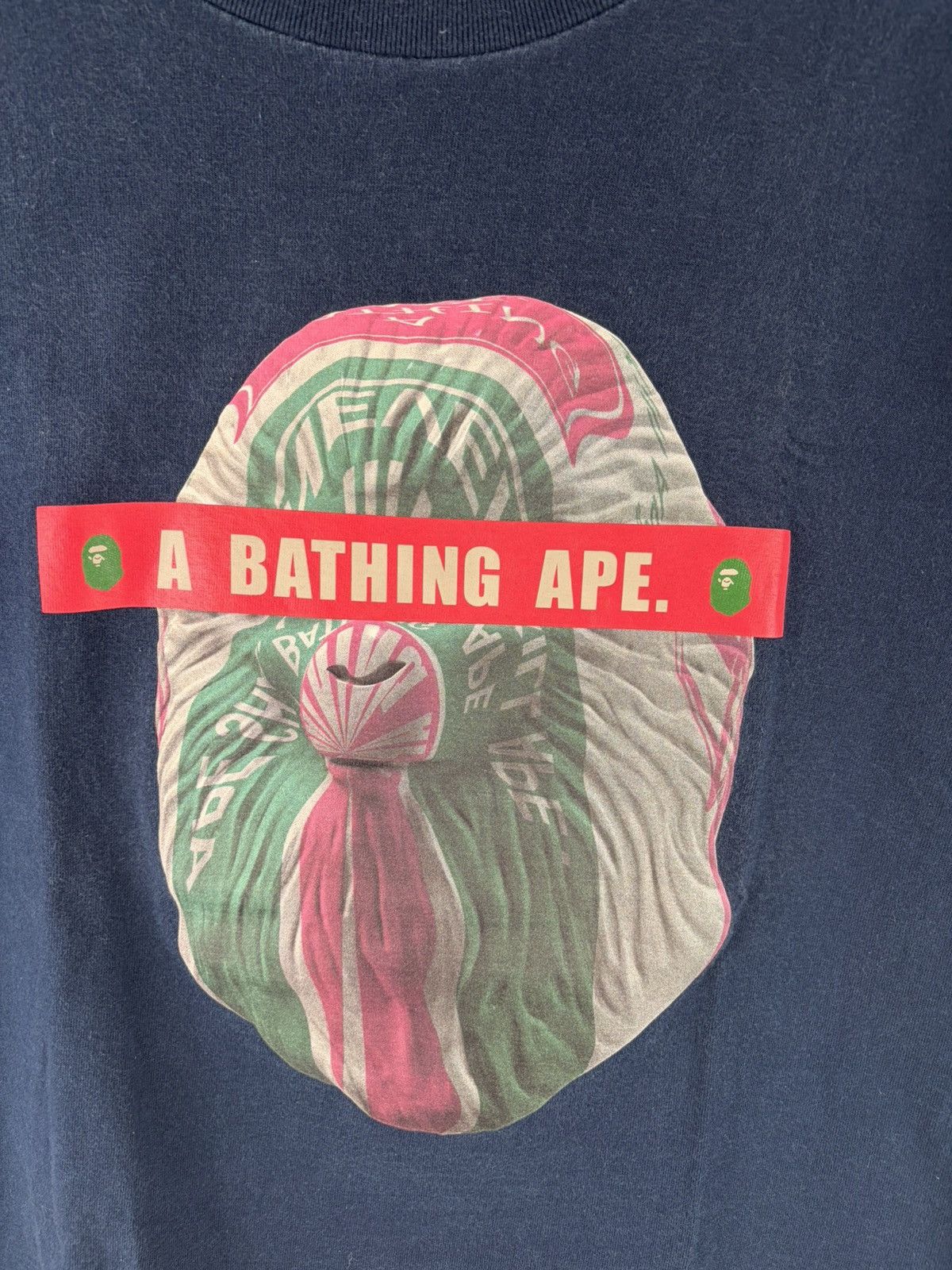 Bape Bape Head Logo Print Tee Size US M / EU 48-50 / 2 - 3 Thumbnail