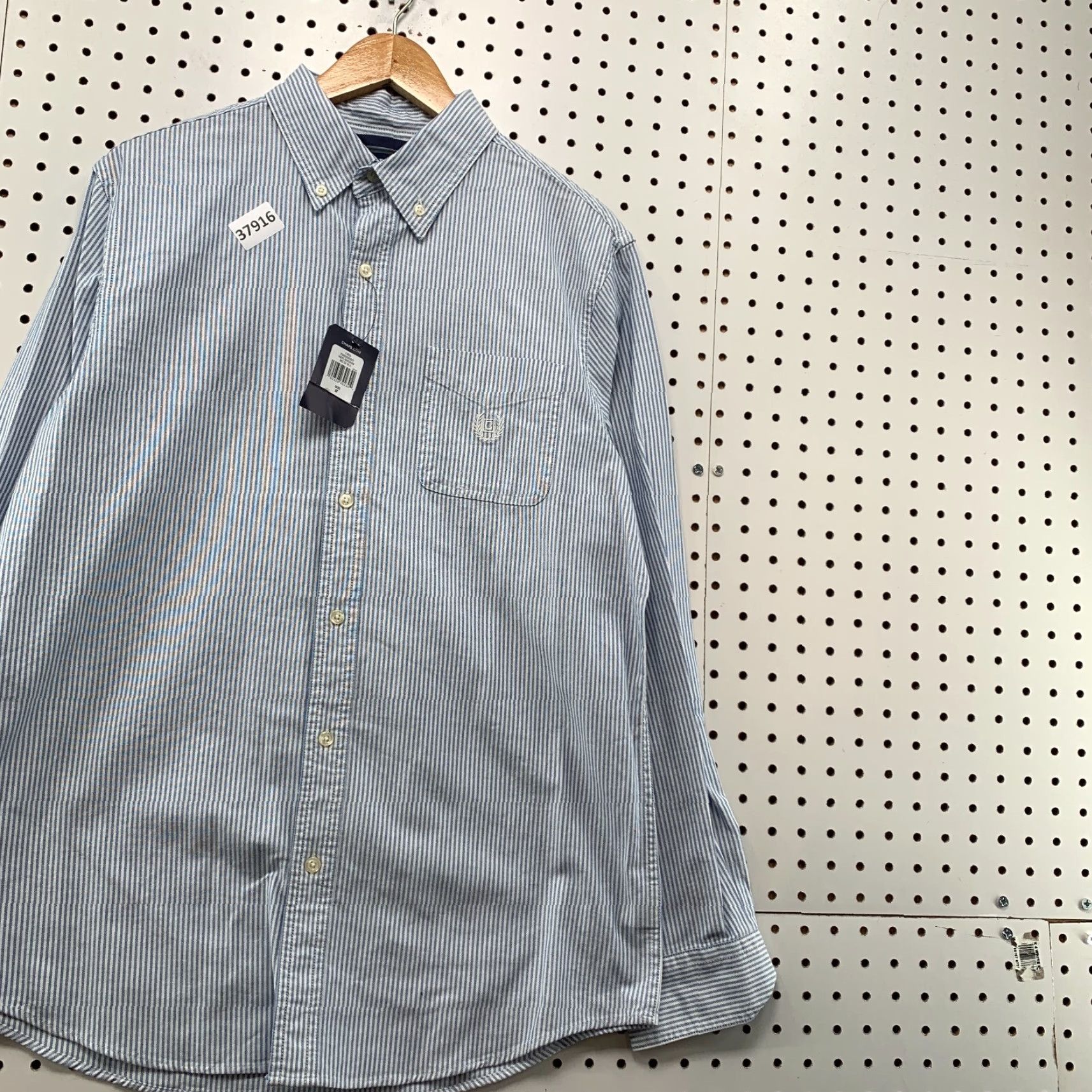 Chaps VINTAGE Chaps Button Down Shirt Mens M Blue Striped Stretch Pocket 21x30 Size US M / EU 48-50 / 2 - 4 Thumbnail