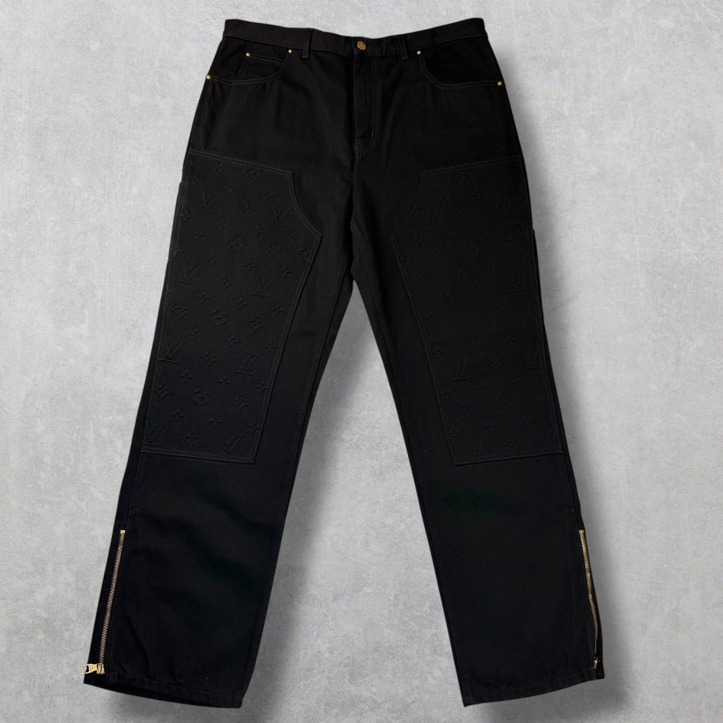 Louis Vuitton Louis Vuitton Monogram Detail Carpenter Denim 40 Size US 40 / EU 56 - 2 Thumbnail