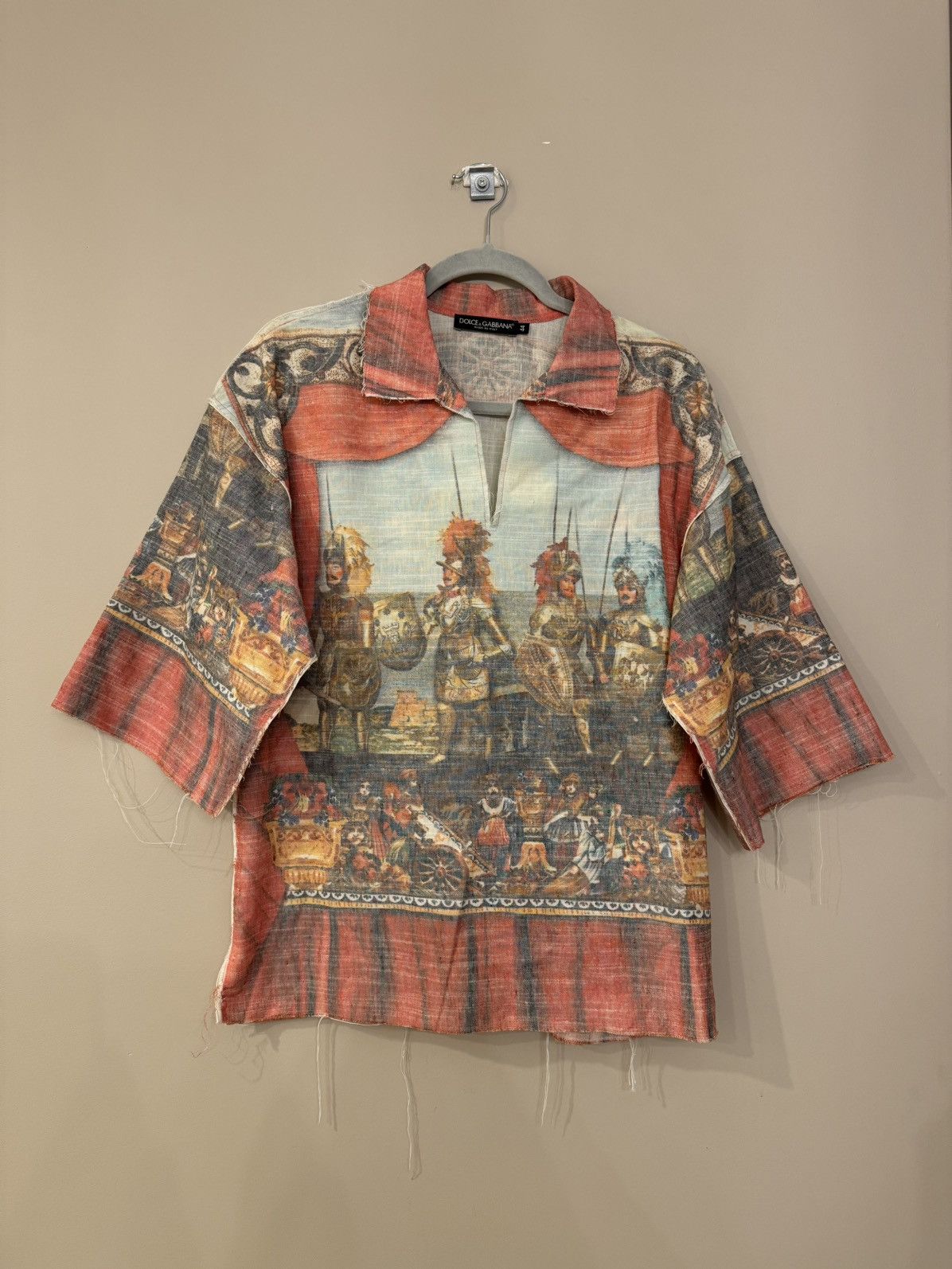 Dolce & Gabbana Dolce & Gabbana Vintage Renaissance Linen Shirt - Size 44 Size US S / EU 44-46 / 1 - 1 Thumbnail