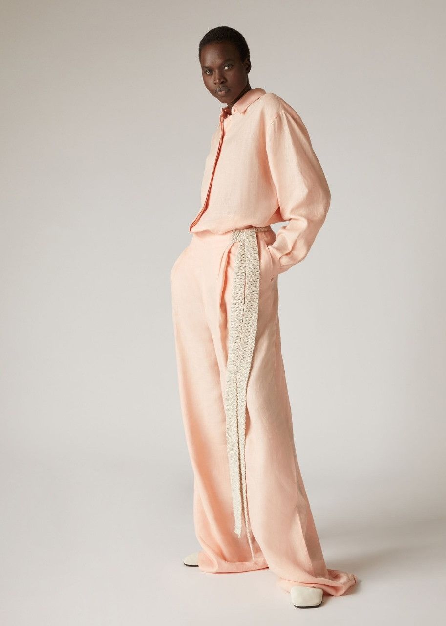 Loro Piana o1srvl11e0424 Trouser in Pink Size 36" / US 14 / IT 50 - 2 Thumbnail