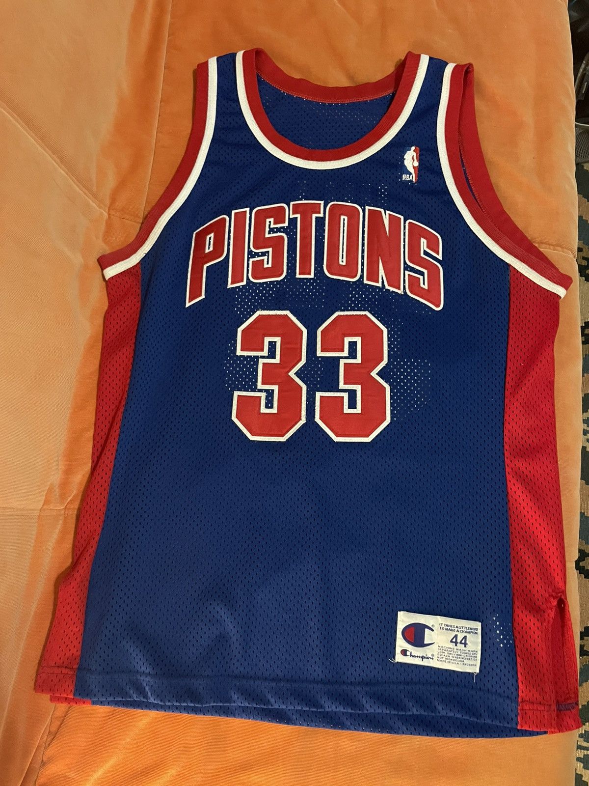 Champion Nba Detroit Pistons Hill jersey Champion authentic 44 - L Size US L / EU 52-54 / 3 - 1 Thumbnail