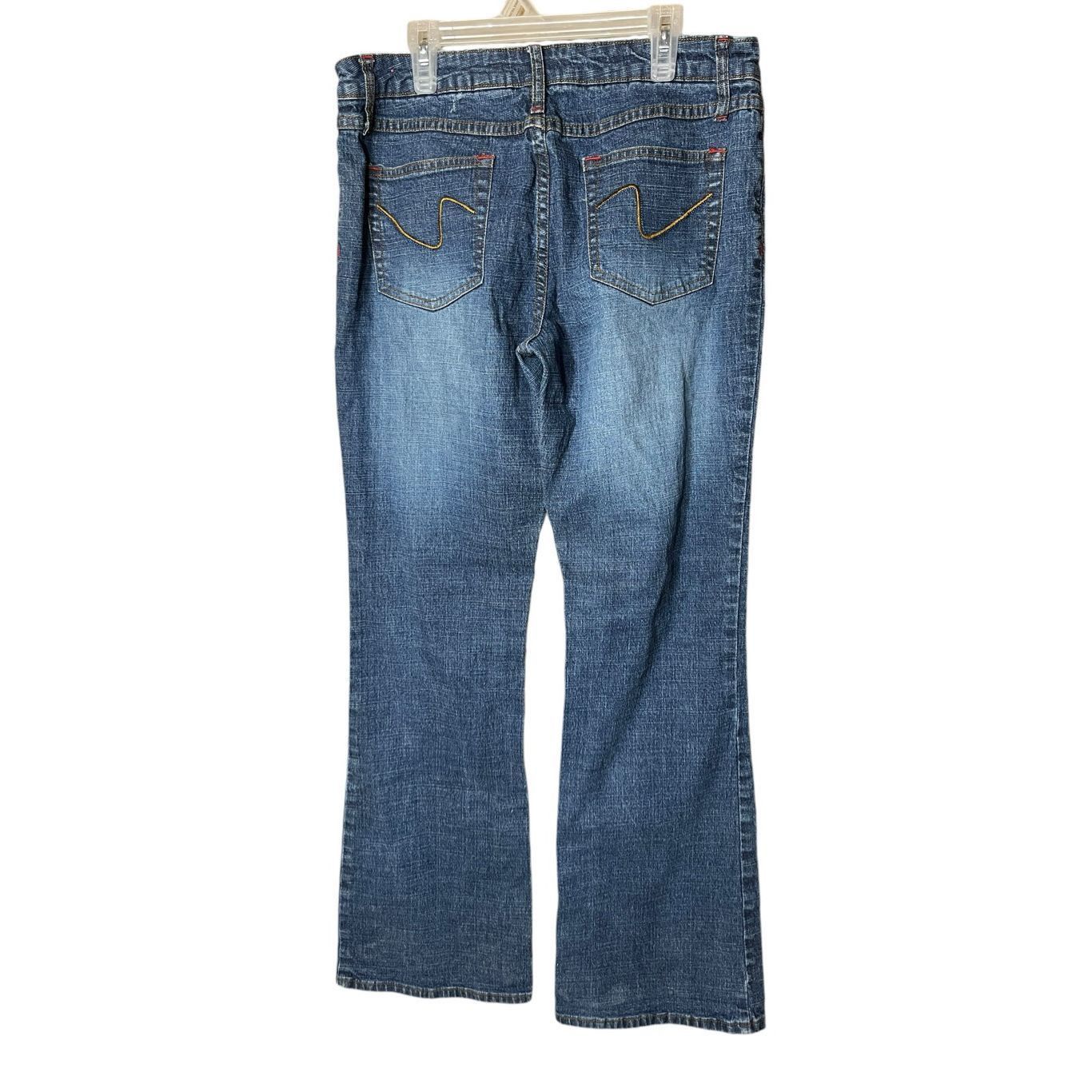 Other Vintage Zana Di Y2K Flare Jeans Size 11￼ Size 32" / US 10 / IT 46 - 5 Thumbnail