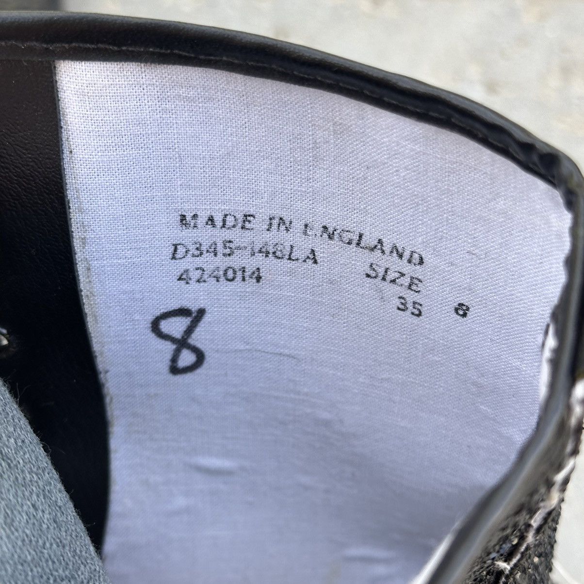 Dr. Martens VTG Dr Martens England Made Black Glitter Rock Boots Size US 8 / EU 41 - 5 Thumbnail