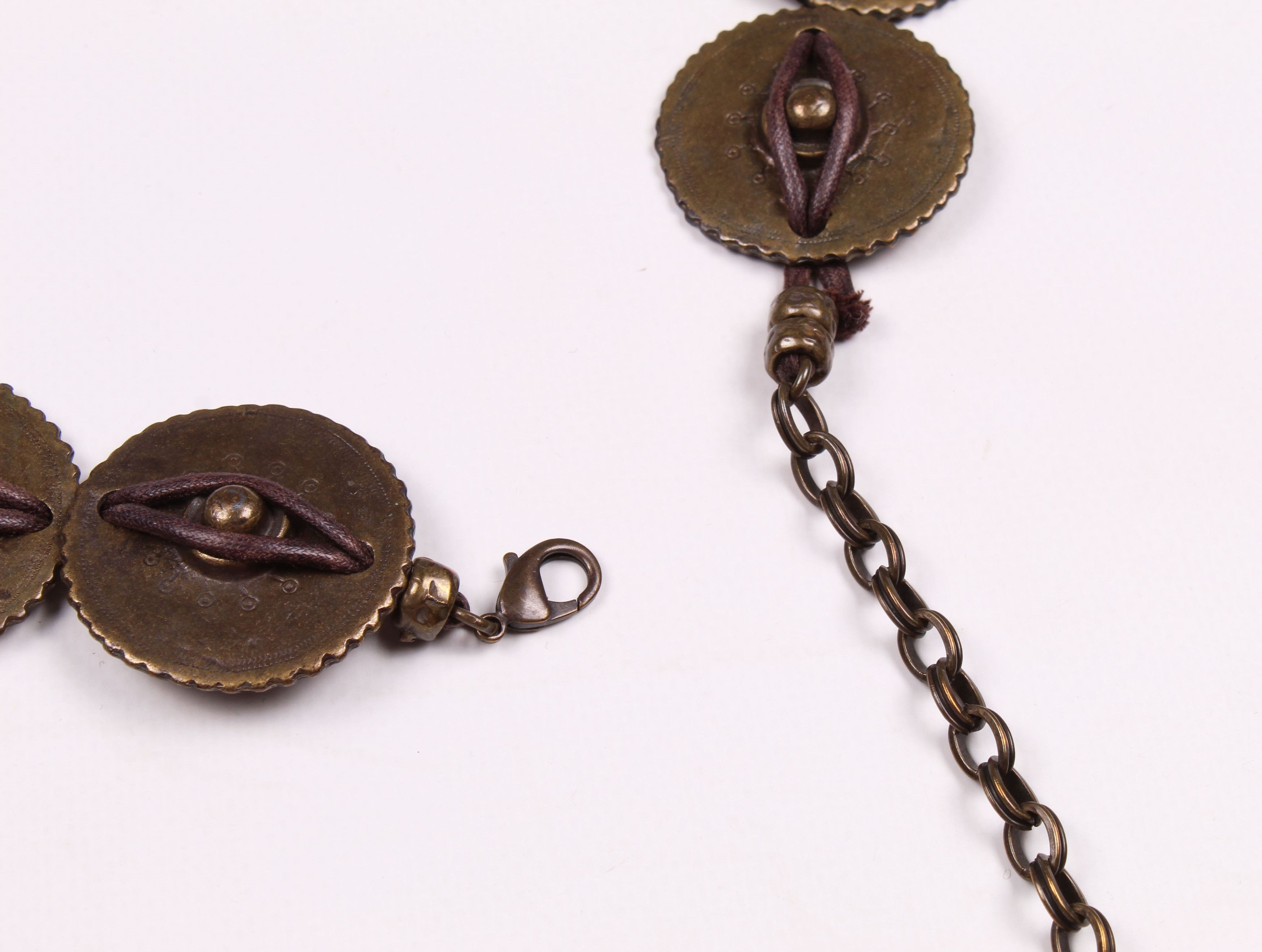Other Rare Ribel Vintage Bronze Metal Boho Dangle Belt Size ONE SIZE - 3 Thumbnail