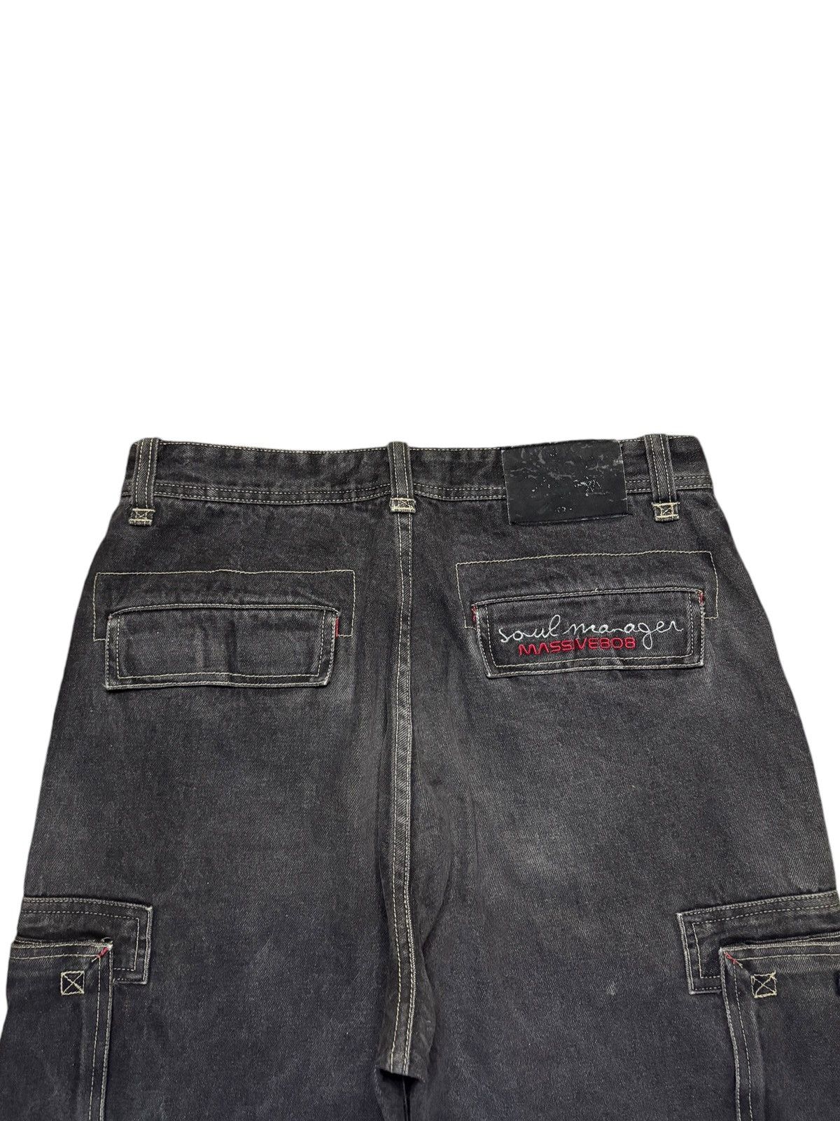 Japanese Brand Vintage Japanese Brand Cargo Ultra Wide Leg Baggy Jeans Size US 32 / EU 48 - 8 Thumbnail