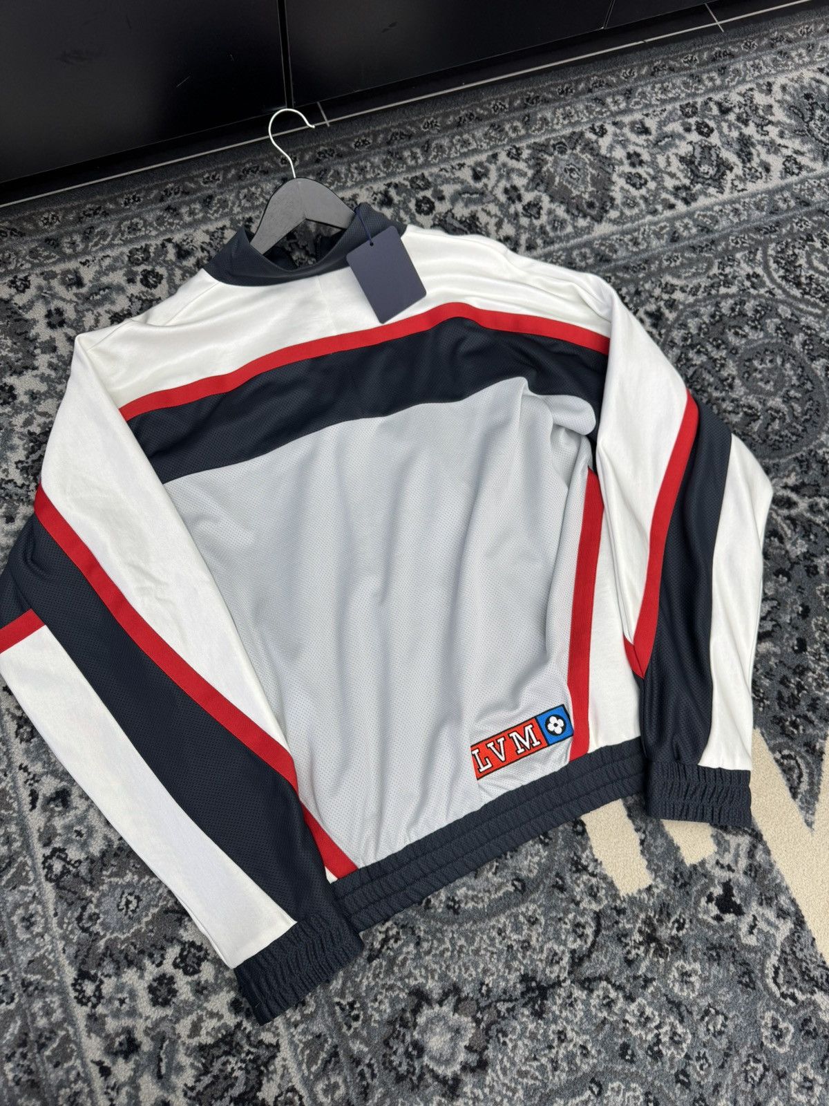 Louis Vuitton Louis Vuitton embellished hockey track fleece jacket Size US XL / EU 56 / 4 - 14 Thumbnail