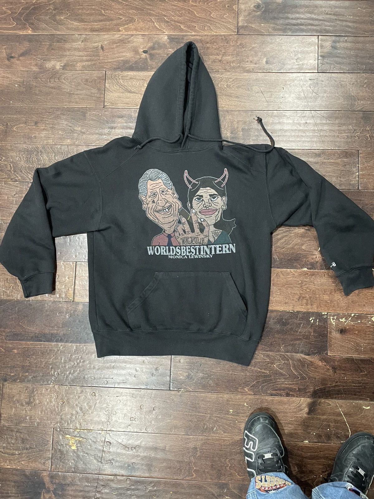 Nike × Vintage Bill Clinton X Monica Lewinsky “Best Intern” Hoodie Size US L / EU 52-54 / 3 - 5 Thumbnail