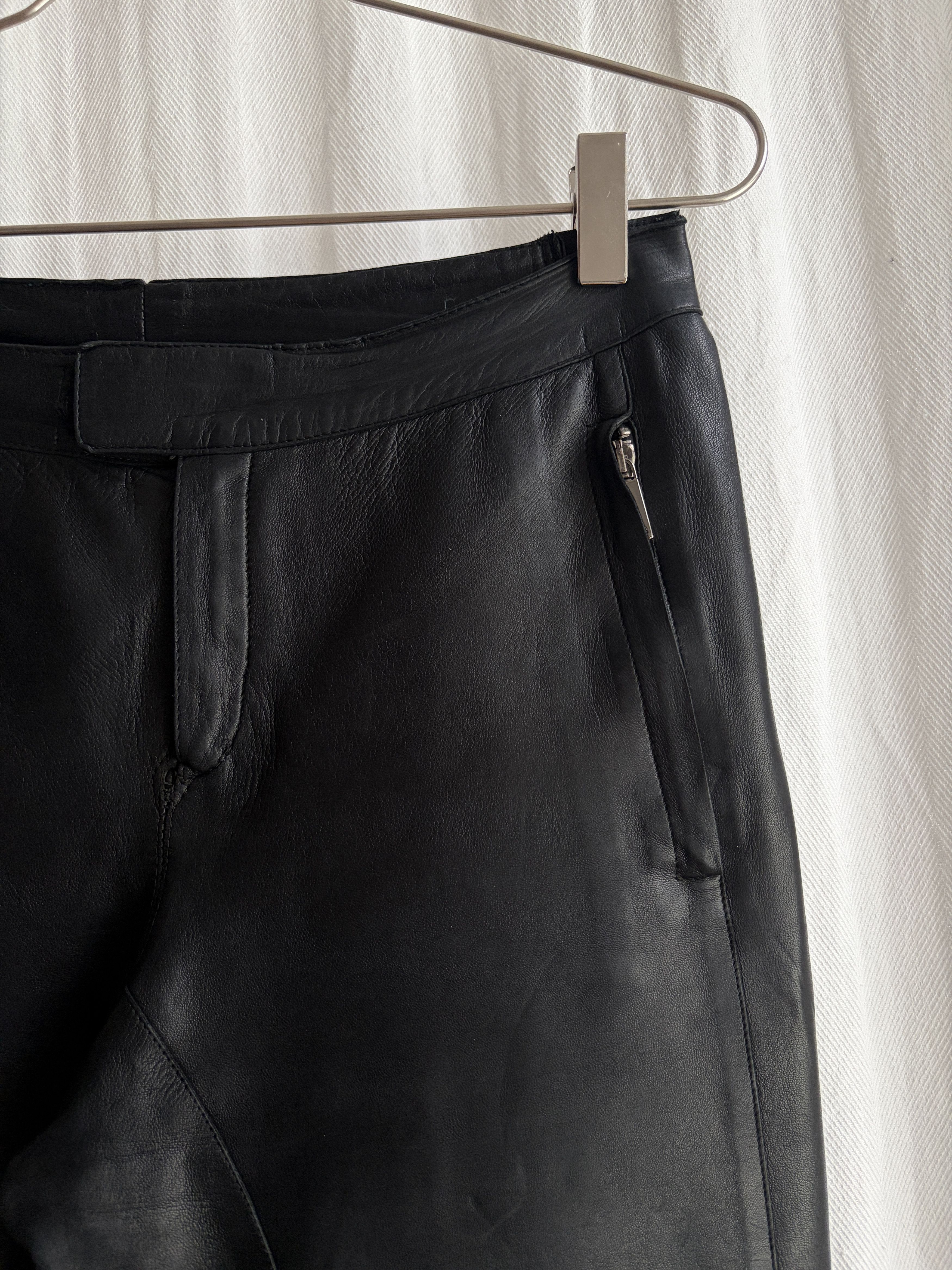 Gucci AW00 by Tom Ford Biker Leather Pants Size 30" / US 8 / IT 44 - 3 Thumbnail