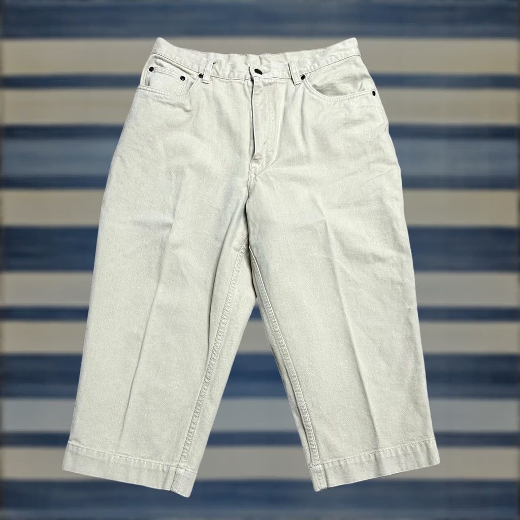 Vintage VINTAGE L.L. Bean Women's Brown Khaki Capri Pants 16P Petites 90s Hong Kong High Waist Straight Leg Pants Women Brown Size 38" / US 16 / IT 52 - 1 Thumbnail