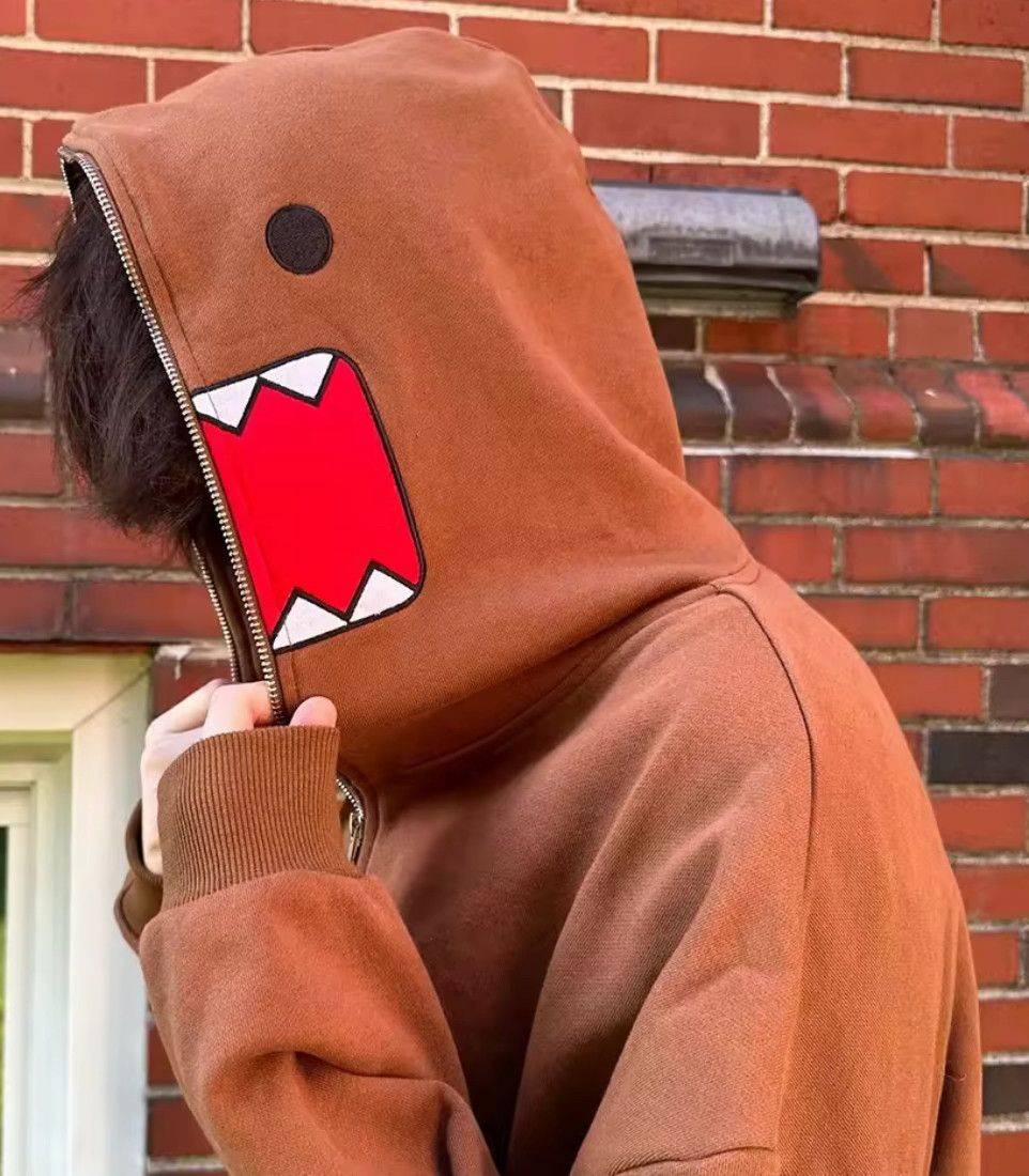 Japanese Brand Vintage Gothic Y2K Domo Kun Hoodies Punk Unisex Jacket Size XL / US 12-14 / IT 48-50 - 6 Thumbnail