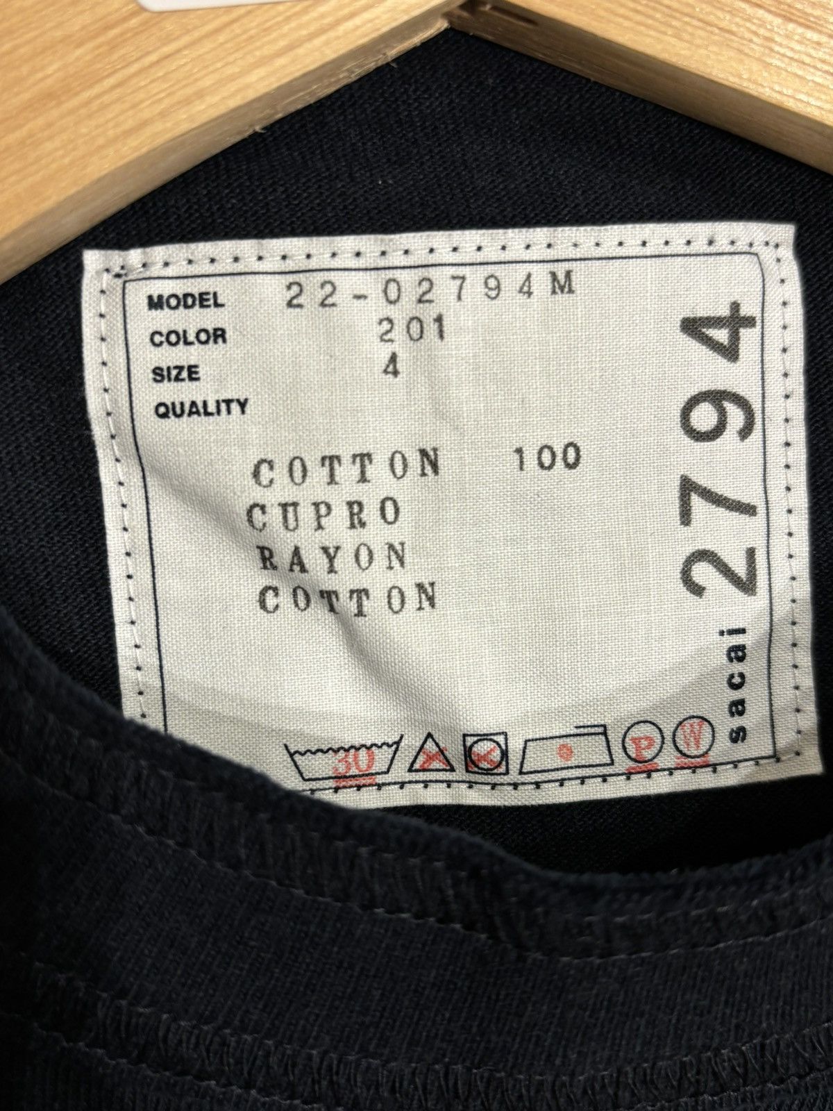Sacai Sacai Embroidered Pocket Tee Size US XL / EU 56 / 4 - 3 Thumbnail