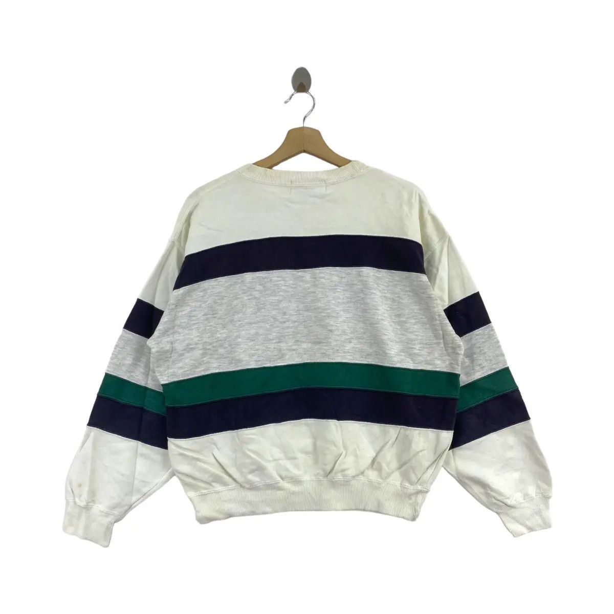 Pepsi Vintage 90’ PEPSI COLA Center Logo Striped Rugby Sweatshirt Size US M / EU 48-50 / 2 - 2 Thumbnail