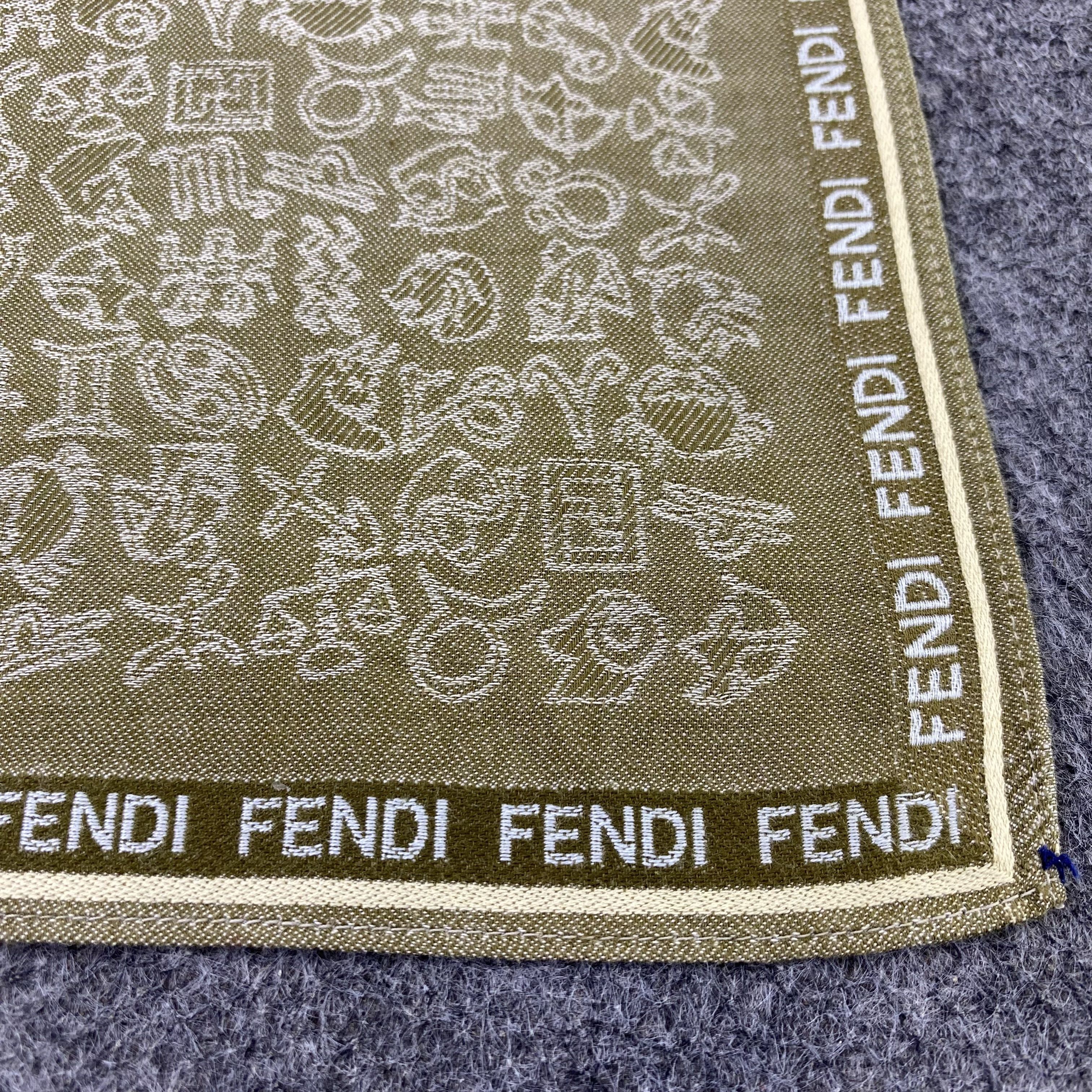 Fendi Fendi Handkerchief Neckerchief Bandana-B1847 Size ONE SIZE - 7 Thumbnail
