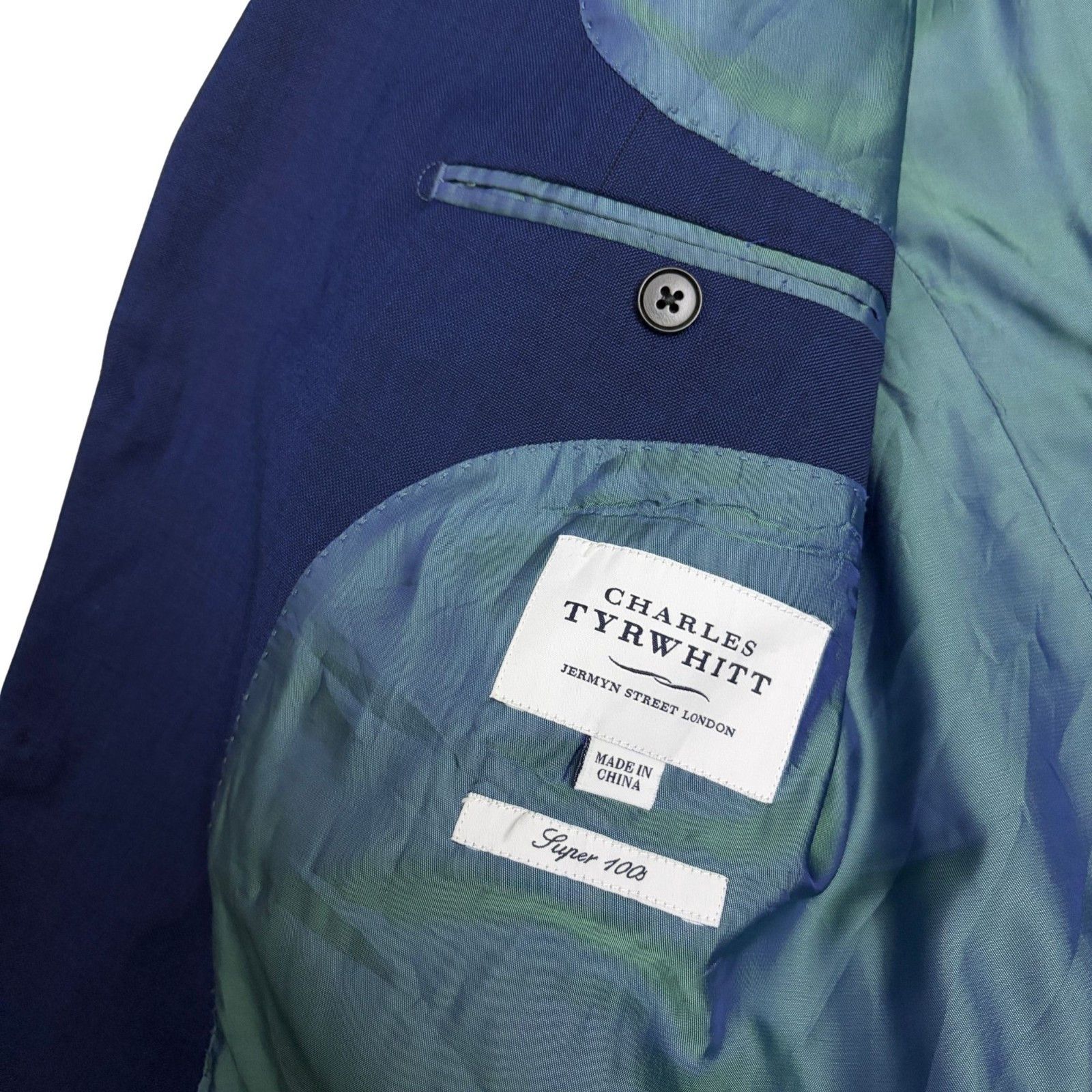 Charles Tyrwhitt Charles Tyrwhitt Blazer Jacket Business Formal Medium (40R) Size 40R - 3 Thumbnail