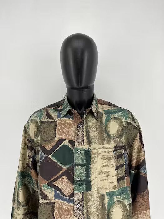 Other Vintage Y2K Hawaiian Pure Silk Art Shirt Streetwear Style Size US L / EU 52-54 / 3 - 4 Thumbnail
