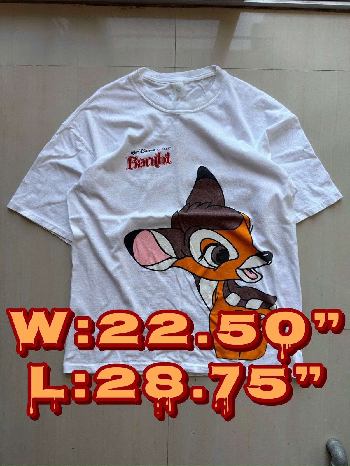 Disney 90s 80s Bambi Walt Disney’s Classic Fantasy VTG Hering Shirt Size US XL / EU 56 / 4 - 1 Thumbnail