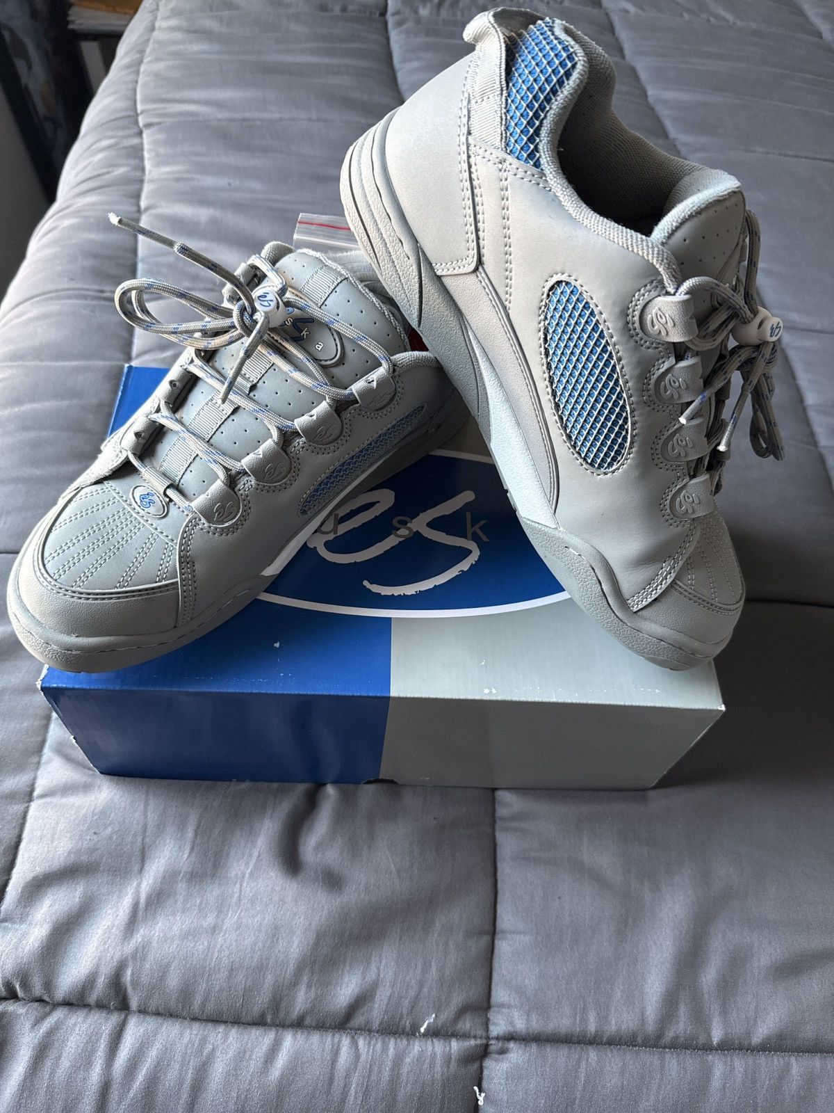 eS éS Muska “Grey & Blue” Size US 11.5 / EU 44-45 - 1 Thumbnail