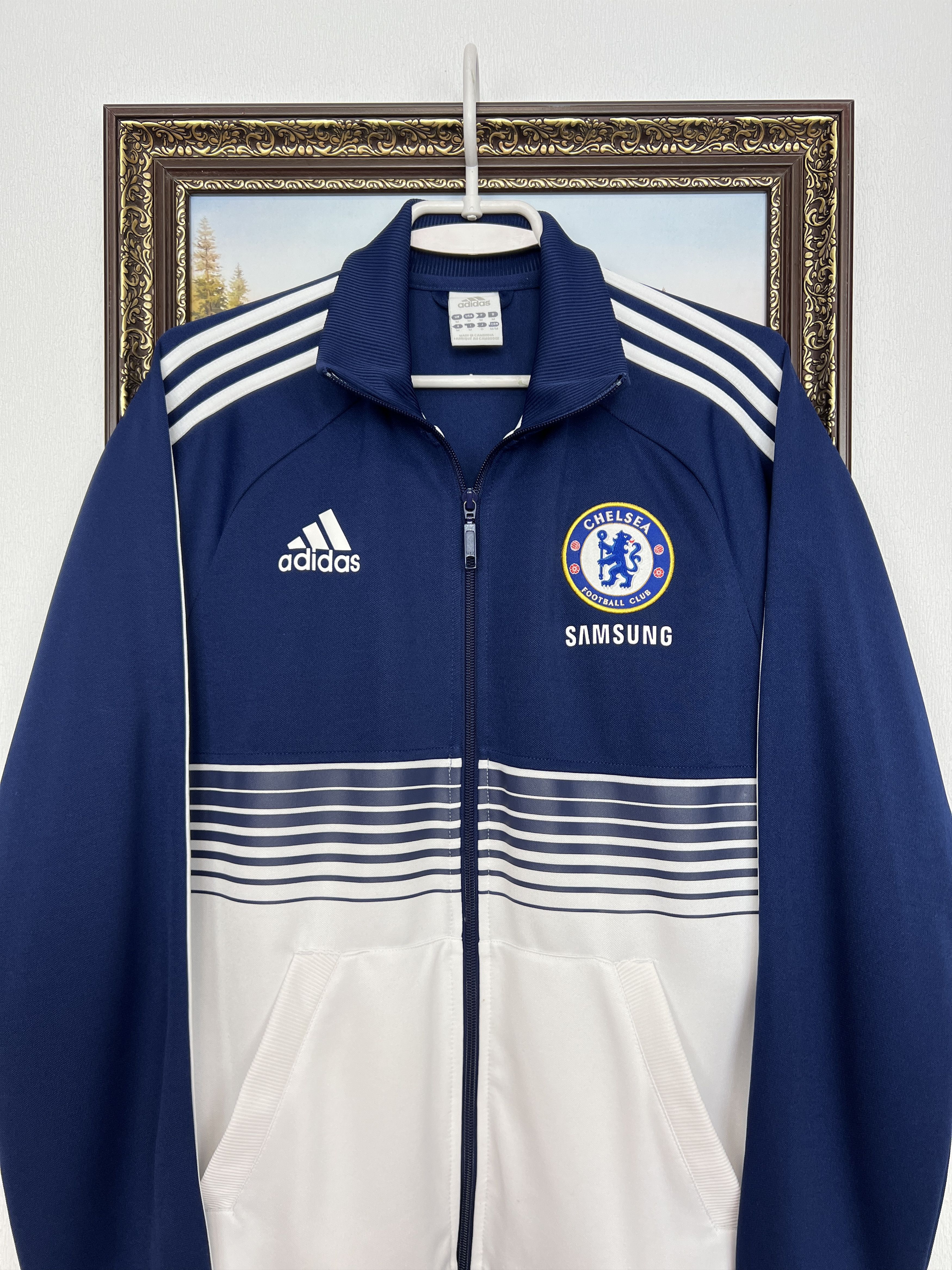 Adidas Vintage Adidas Chelsea Football Jacket Soccer Size US M / EU 48-50 / 2 - 2 Thumbnail