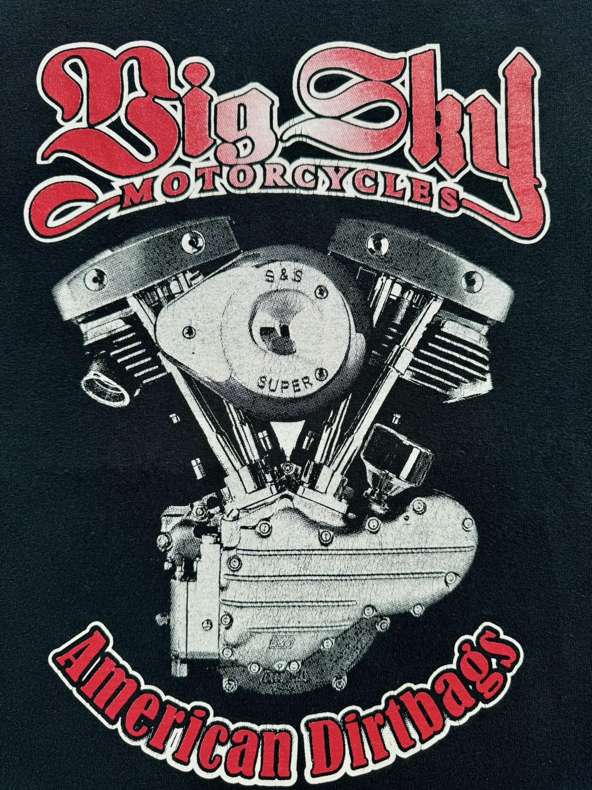Rap Tees Big Sky Motorcycles Vintage Bitch Face Rock Band T-Shirt Size US L / EU 52-54 / 3 - 5 Thumbnail