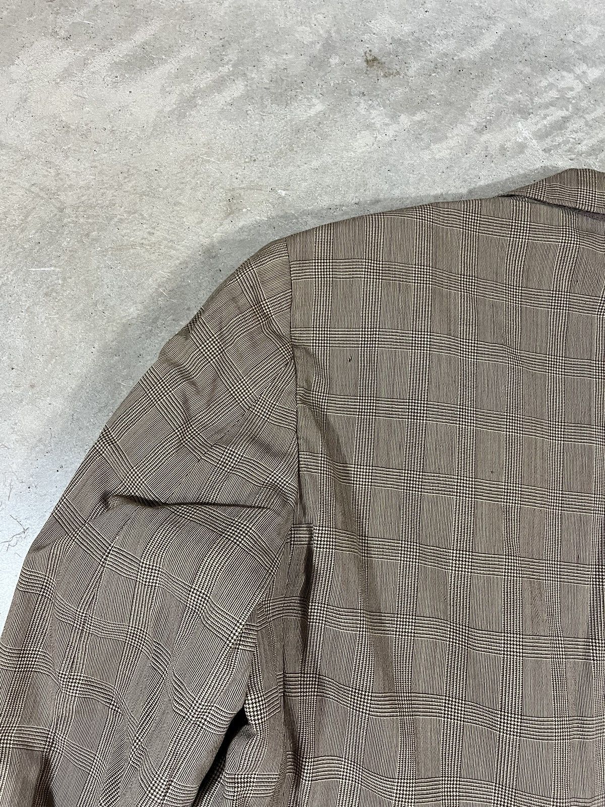 Vintage Vintage 30s-40s Brown Wool Striped Suit Blazer Size 36R - 9 Thumbnail